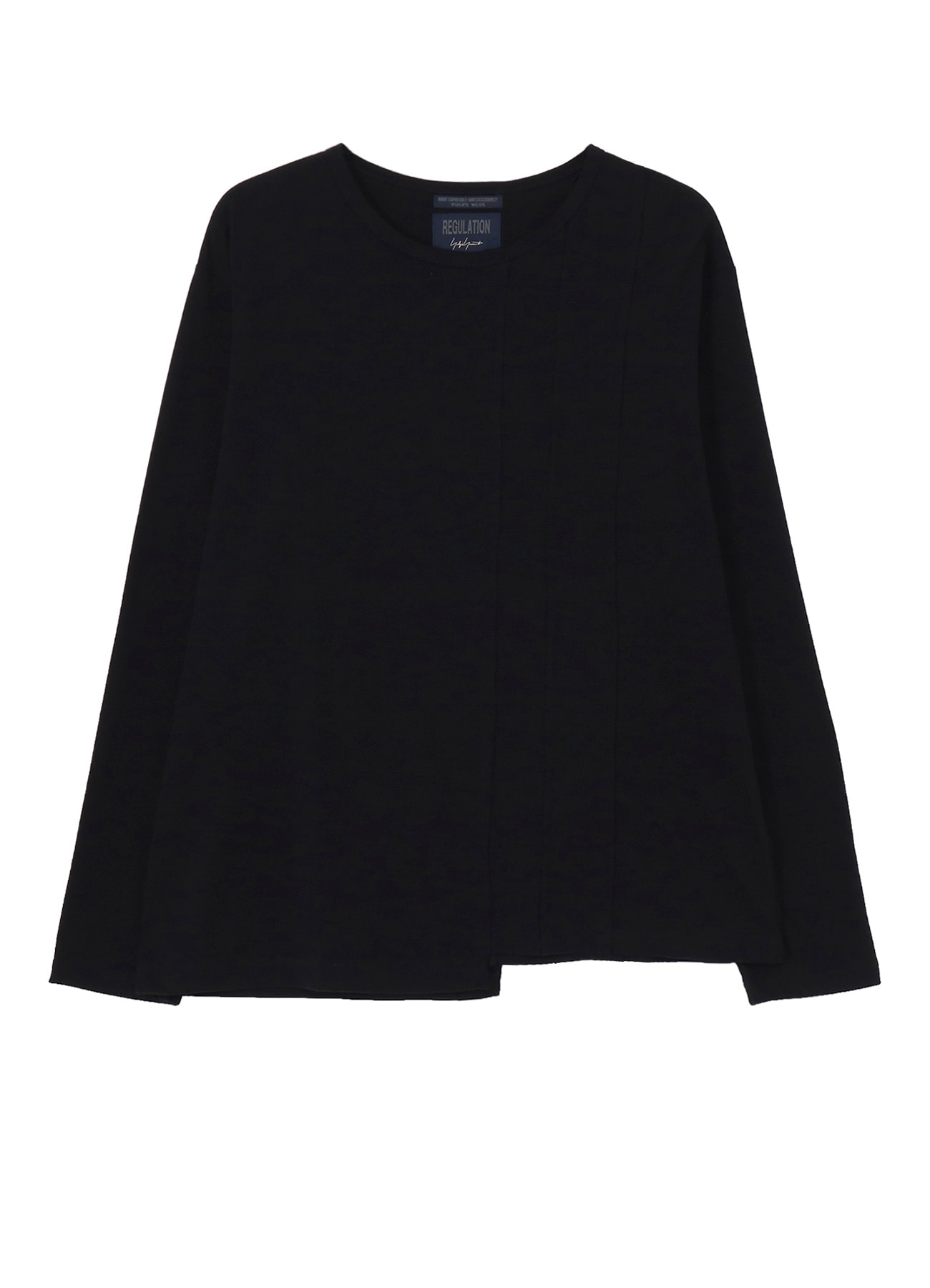 30/- COMBED PLAIN STITCH PANELED LONG SLV T