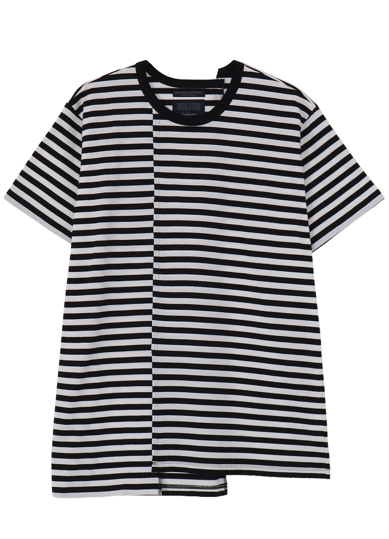 40/2 BORDER PLAIN STITCH PANELED SHORT SLV T