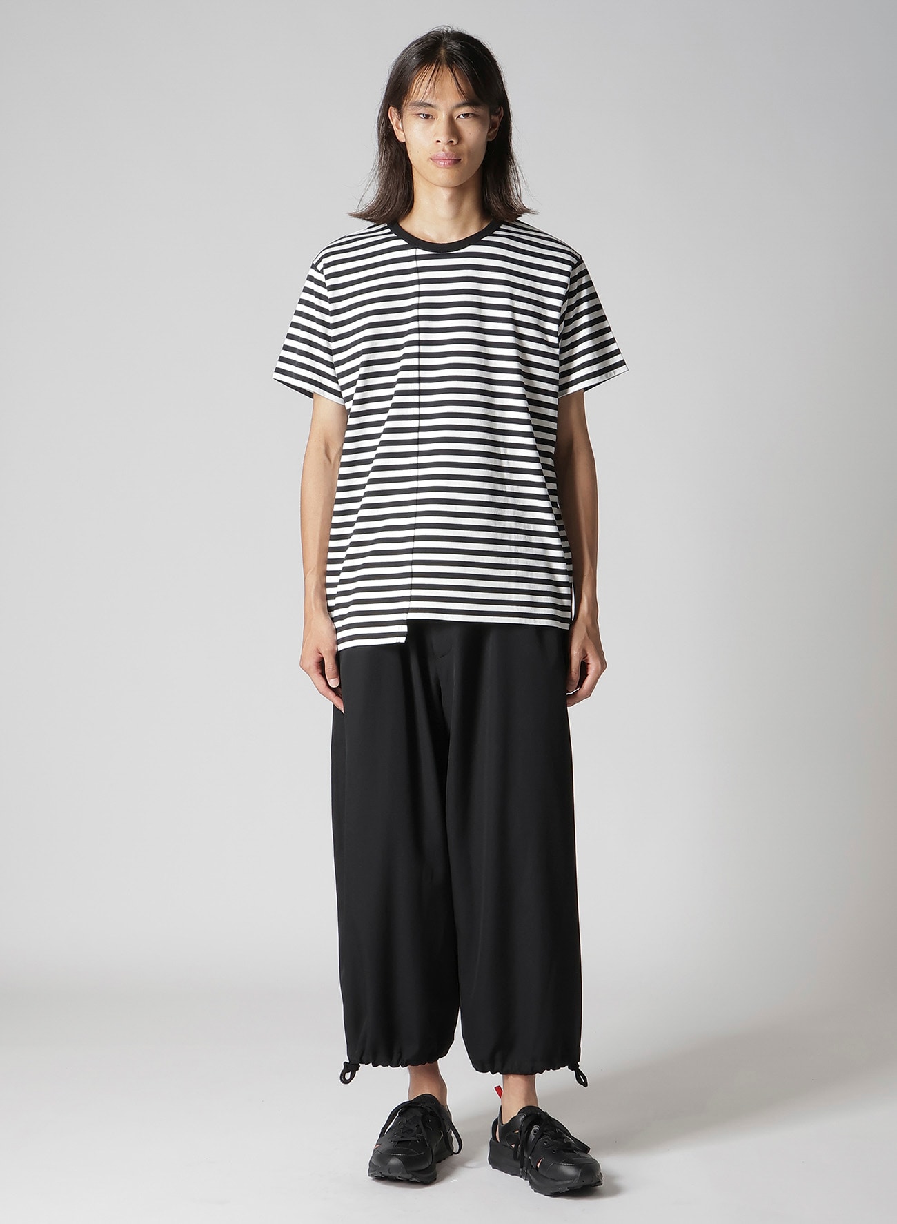 40/2 BORDER PLAIN STITCH PANELED SHORT SLV T