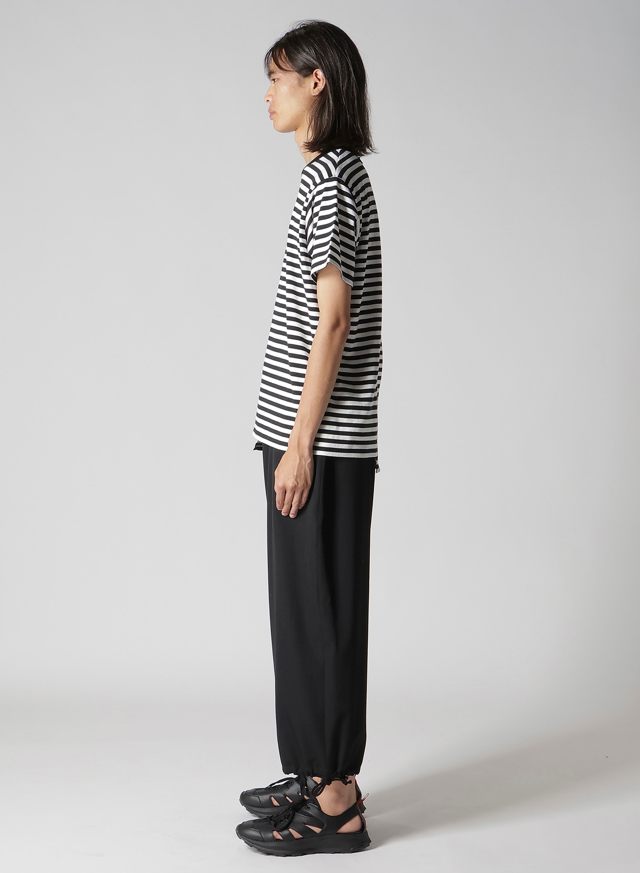 40/2 BORDER PLAIN STITCH PANELED SHORT SLV T