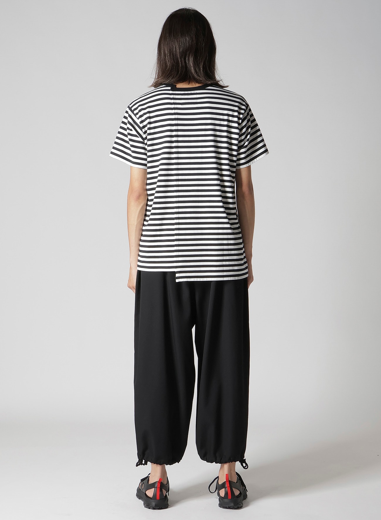 40/2 BORDER PLAIN STITCH PANELED SHORT SLV T