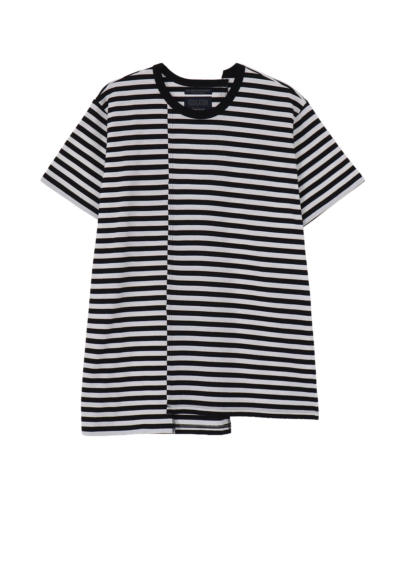 40/2 BORDER PLAIN STITCH PANELED SHORT SLV T