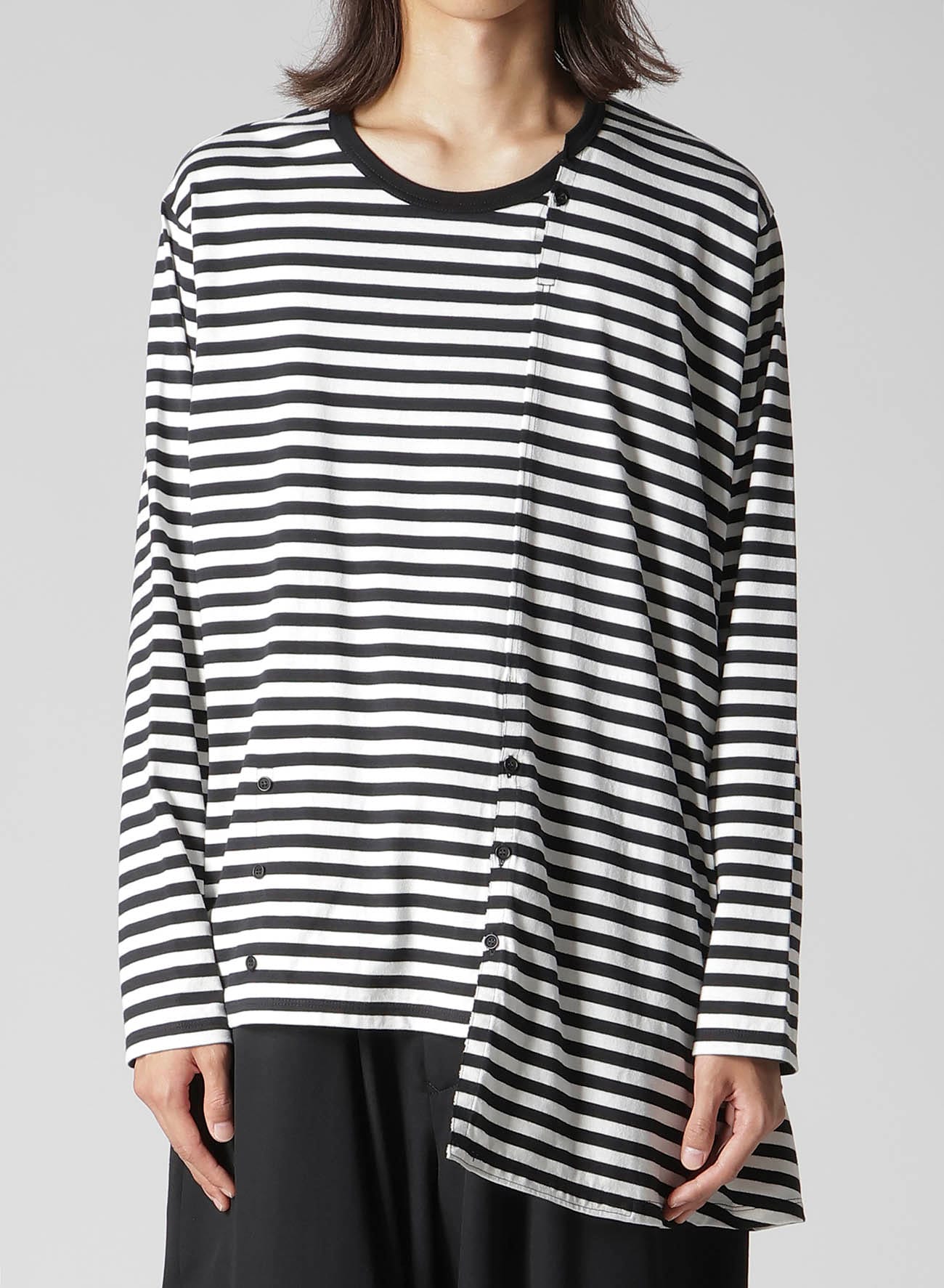 40/2 BORDER PLAIN STITCH PANELED LONG SLV T