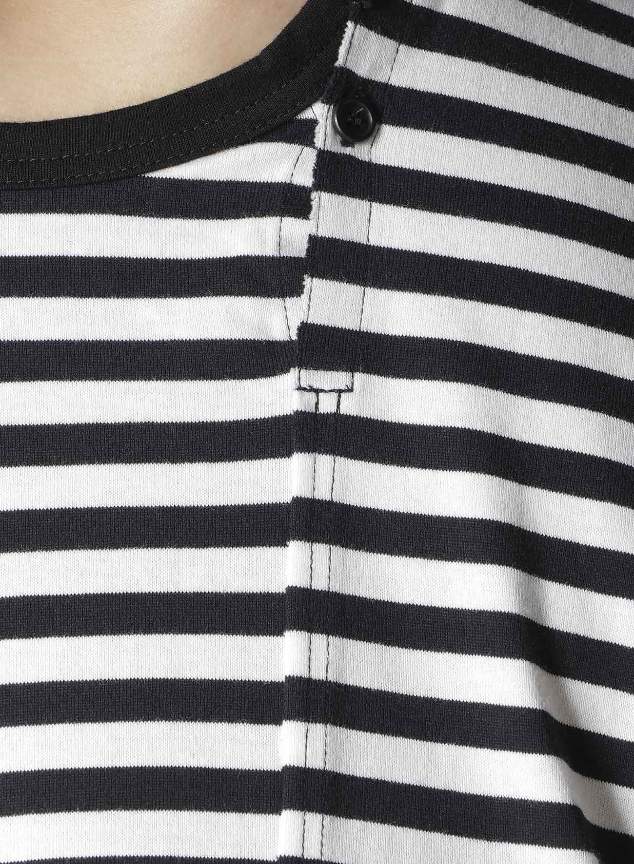 40/2 BORDER PLAIN STITCH PANELED LONG SLV T