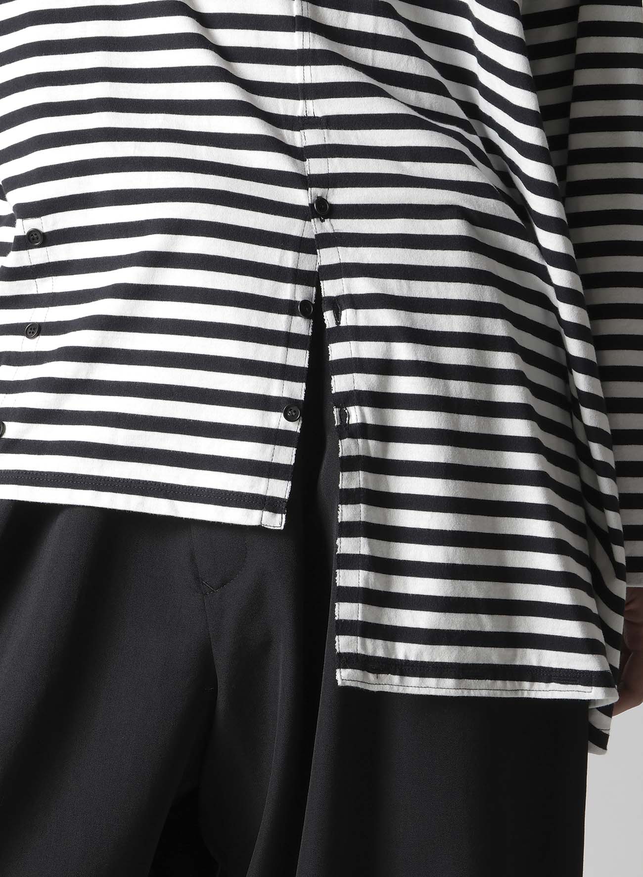 40/2 BORDER PLAIN STITCH PANELED LONG SLV T