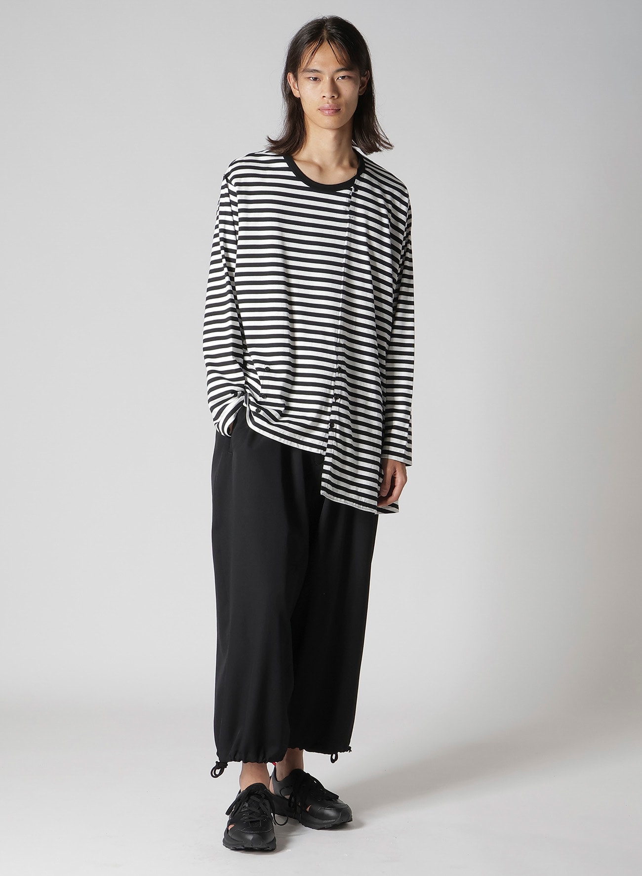 40/2 BORDER PLAIN STITCH PANELED LONG SLV T