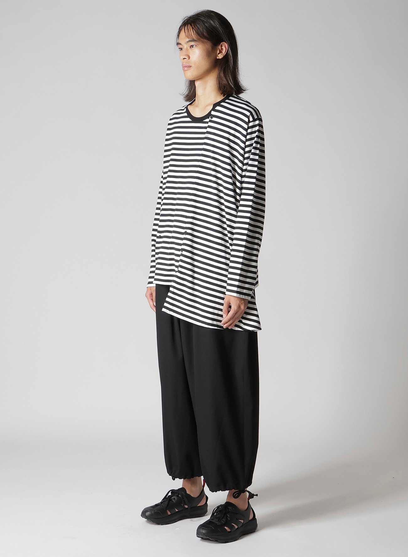 40/2 BORDER PLAIN STITCH PANELED LONG SLV T