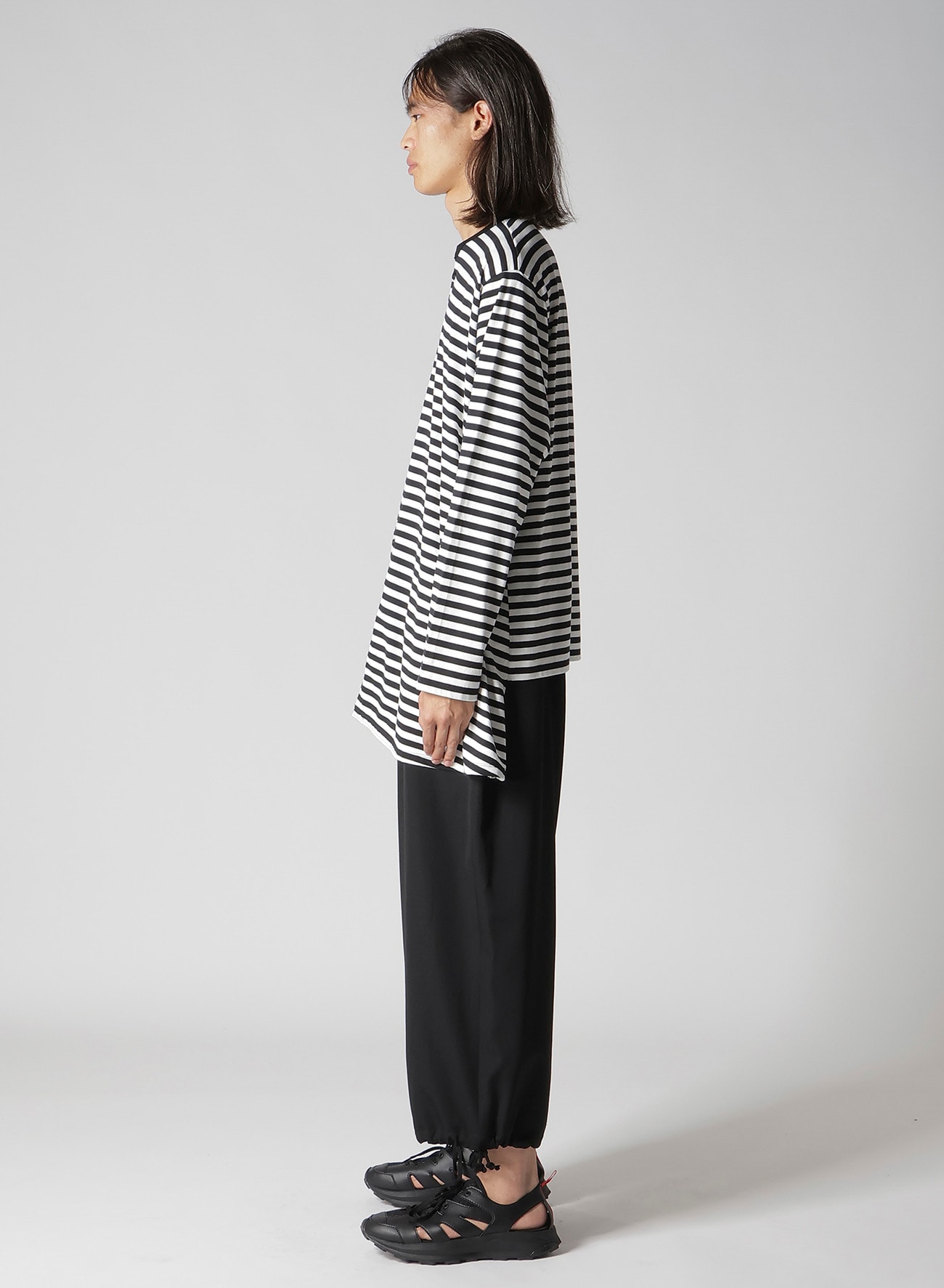 40/2 BORDER PLAIN STITCH PANELED LONG SLV T