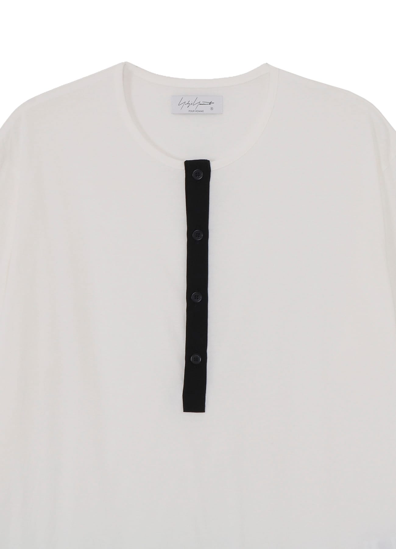 30/- COMBED PLAIN STITCH HENLEY NECK SHORT SLV T