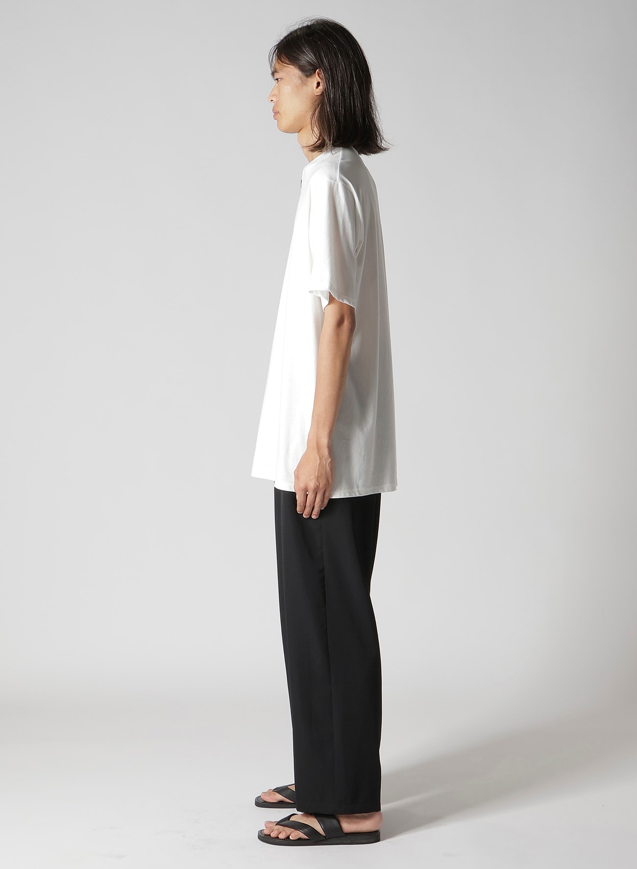 30/- COMBED PLAIN STITCH HENLEY NECK SHORT SLV T