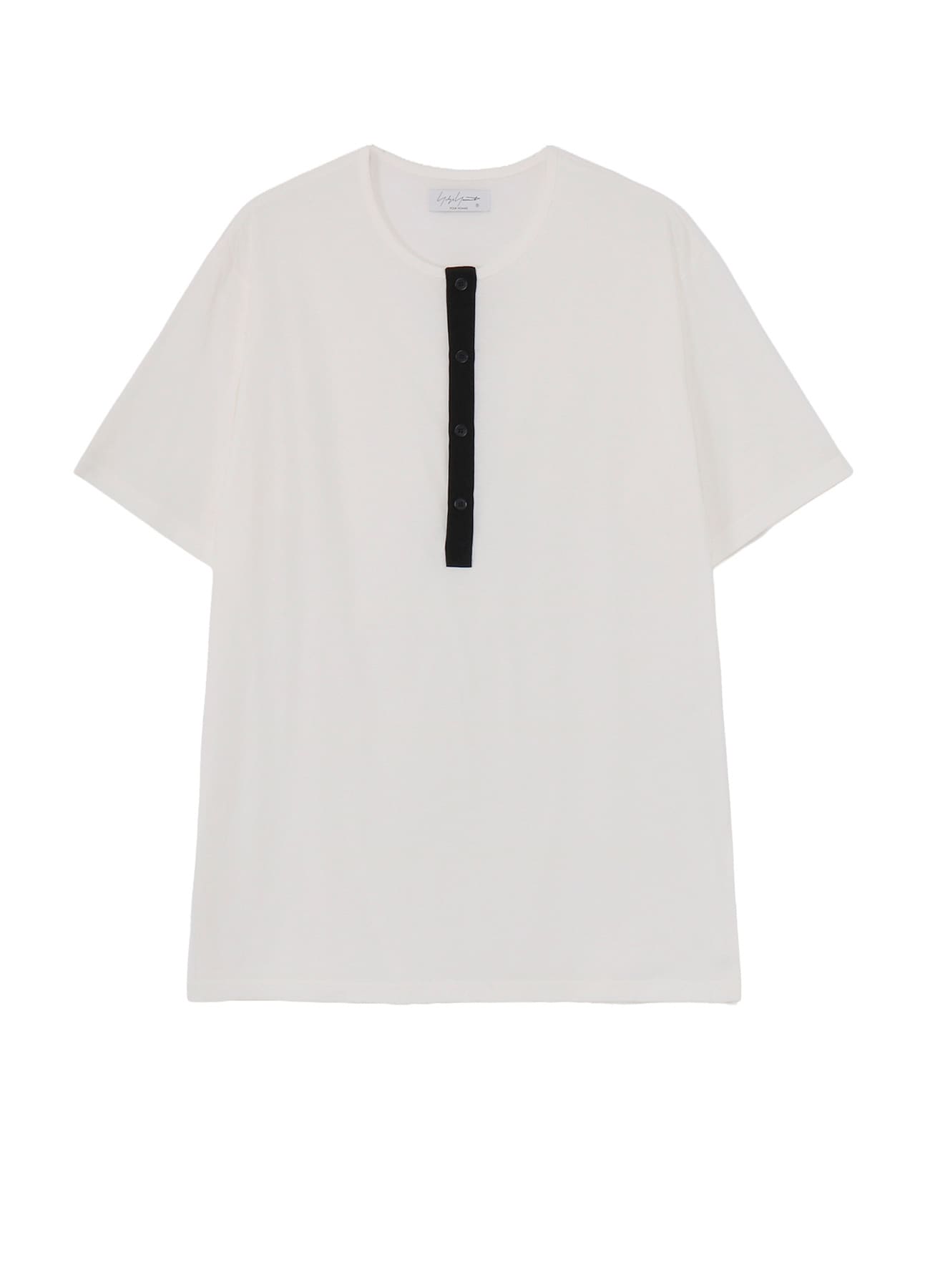 30/- COMBED PLAIN STITCH HENLEY NECK SHORT SLV T