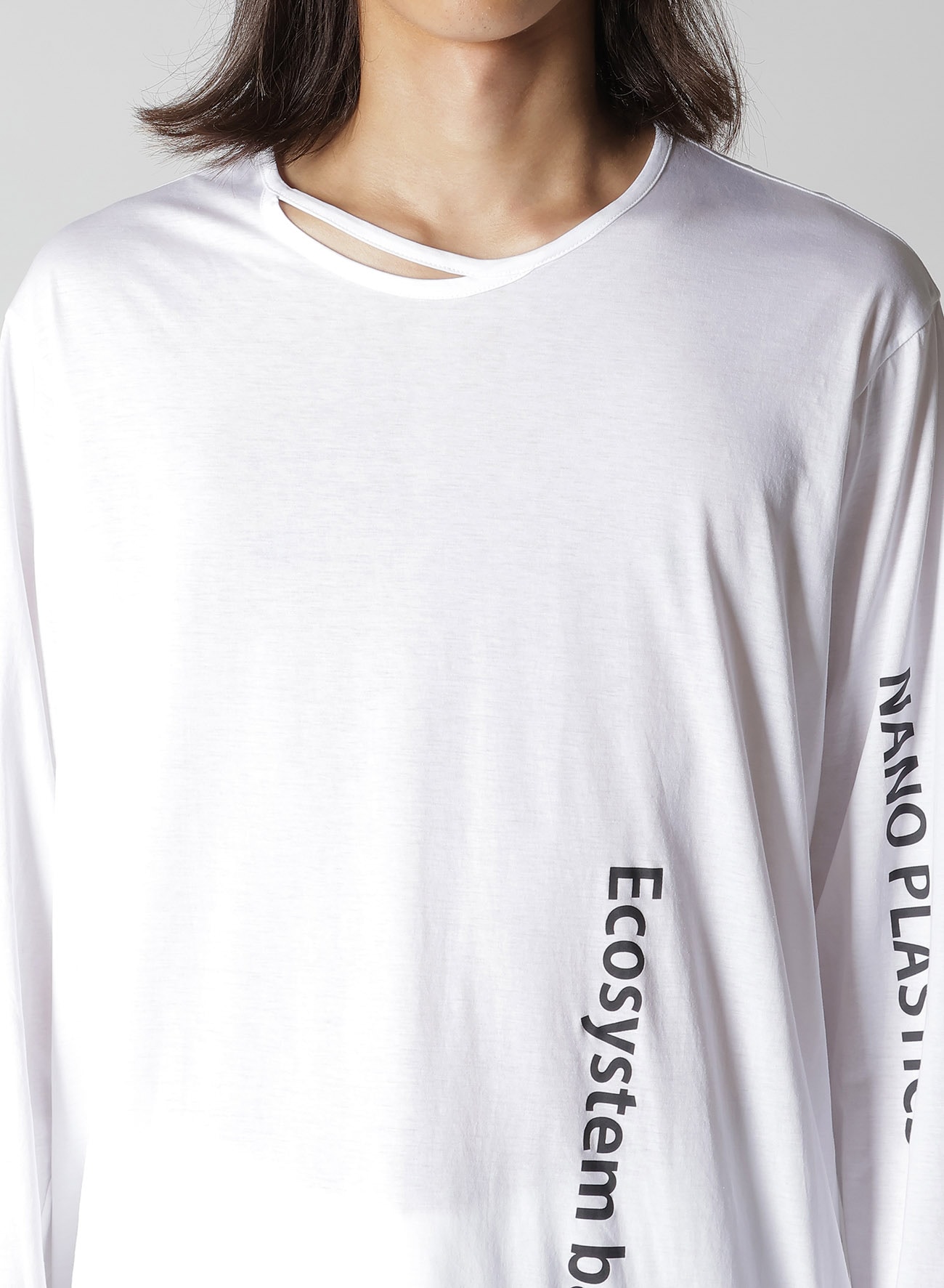 COTTON PS D NECK LINE LONG SLV