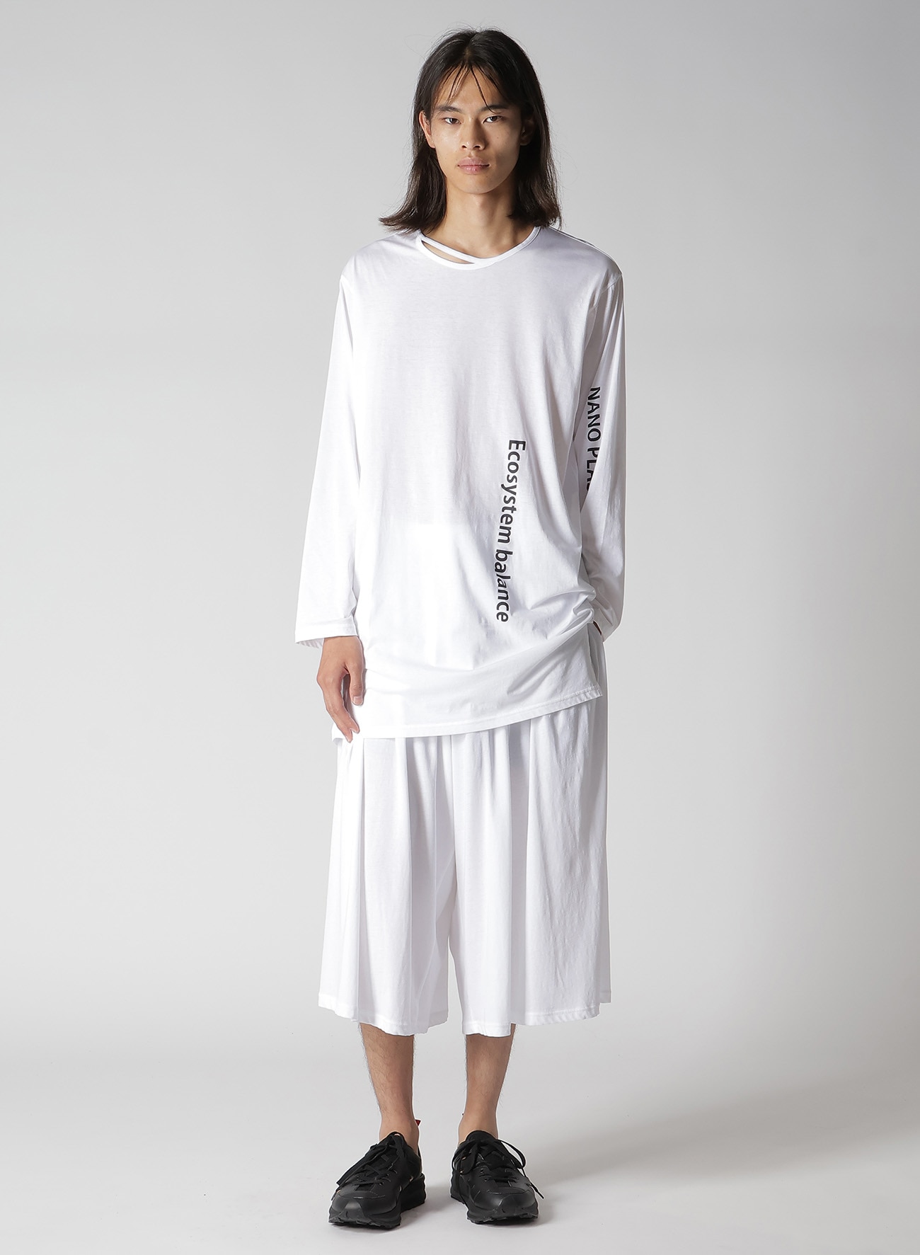 COTTON PS D NECK LINE LONG SLV