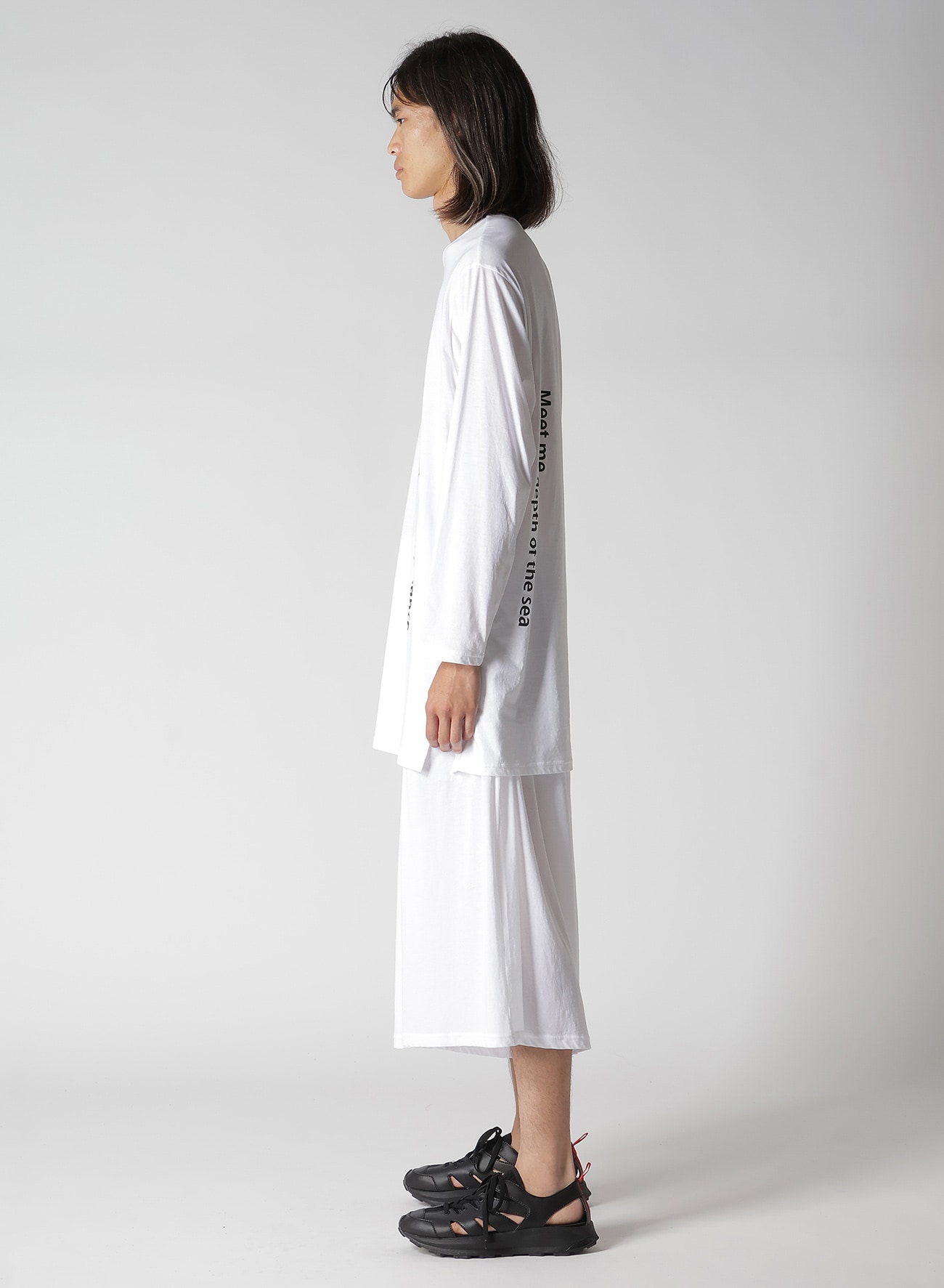 COTTON PS D NECK LINE LONG SLV