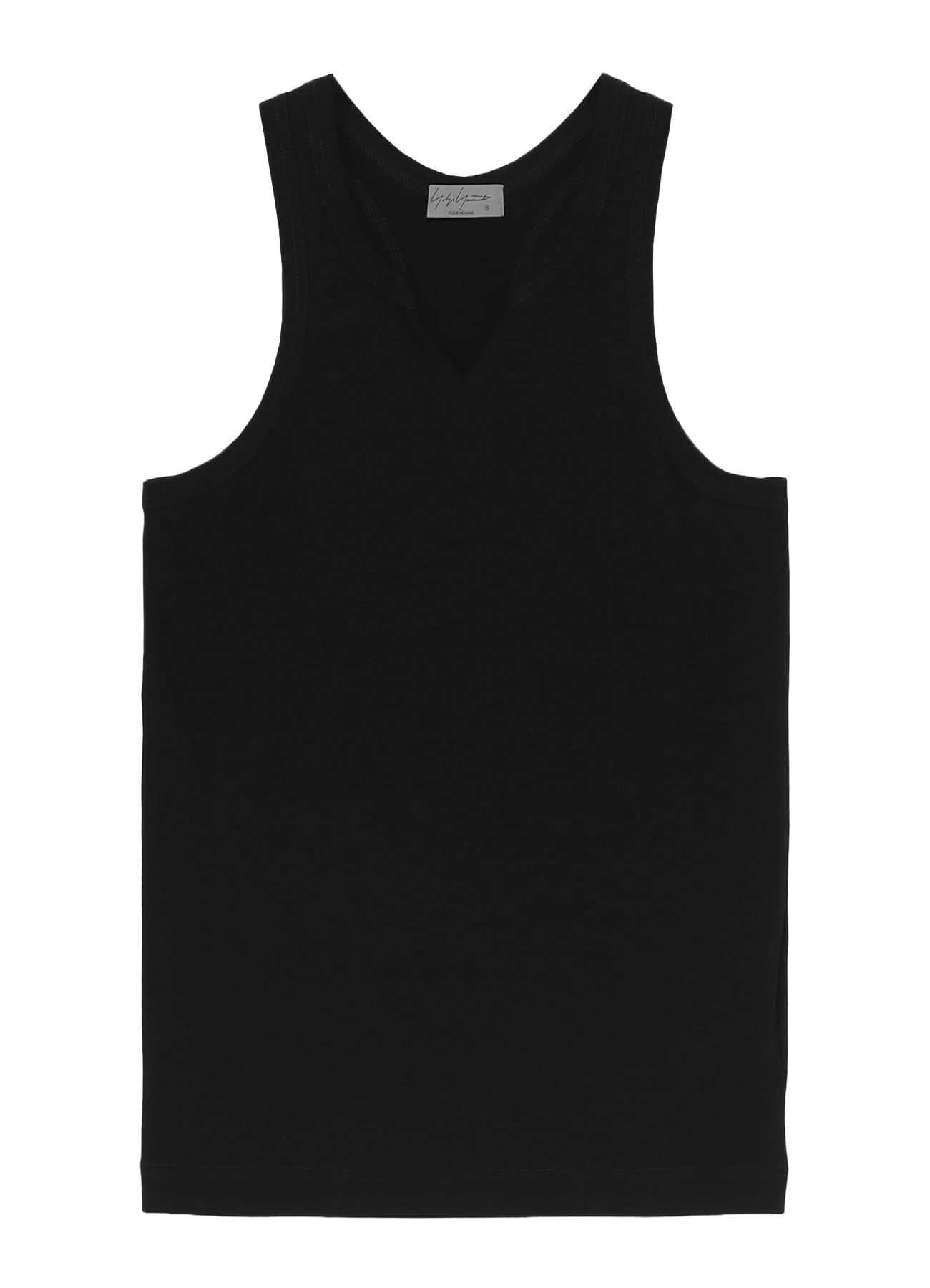 SINGLE JERSEY V NECK TANK TOP