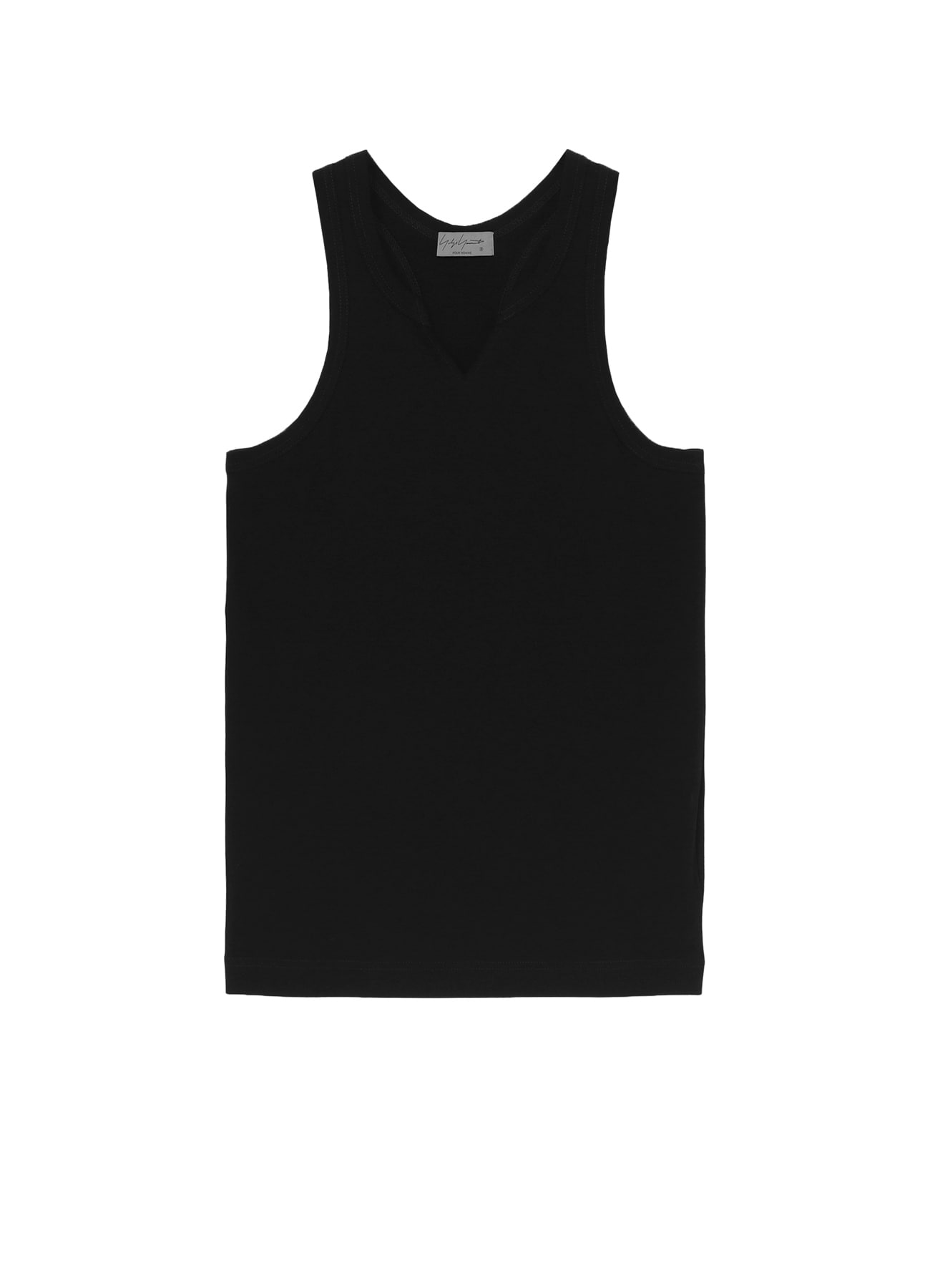 SINGLE JERSEY V NECK TANK TOP