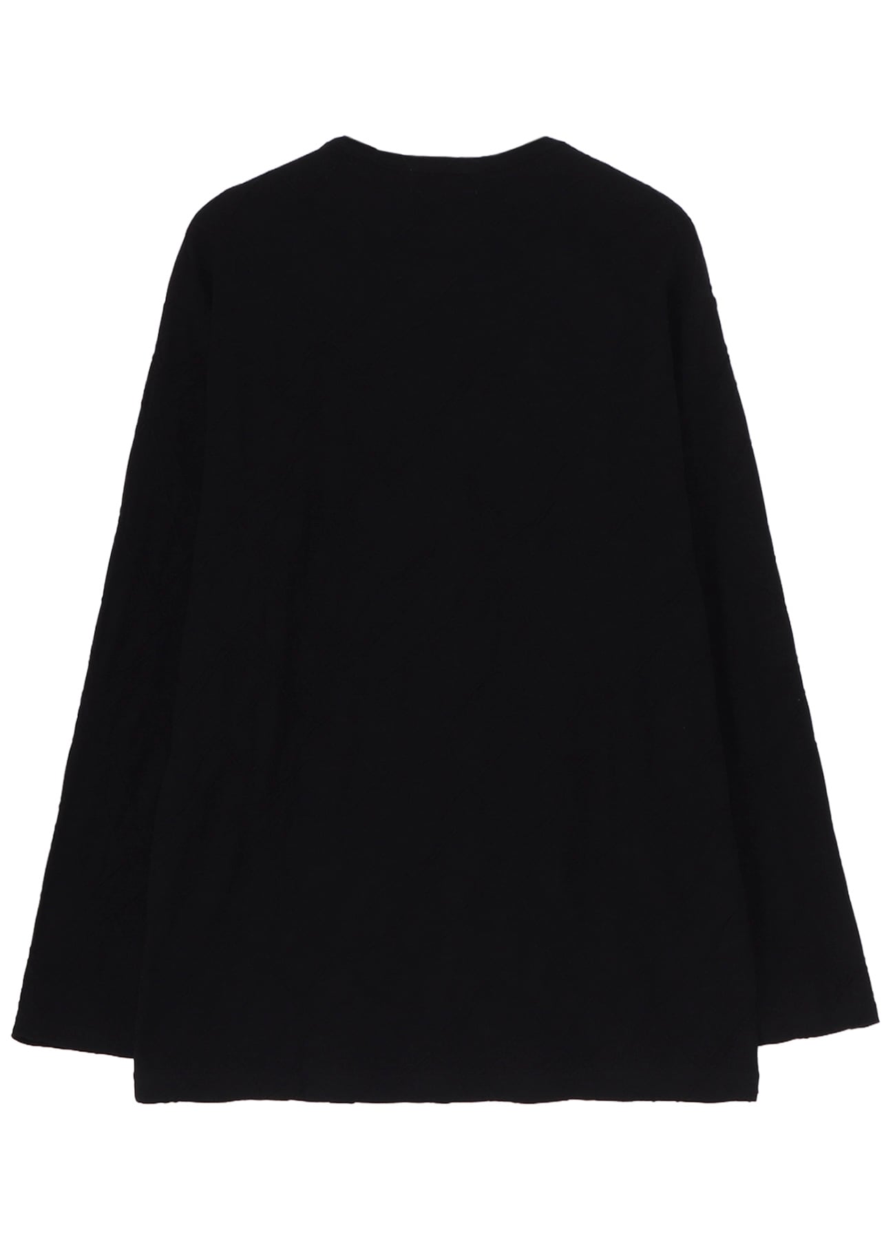 30/- TUCK JACQUARD ROUND NECK LONG SLV T