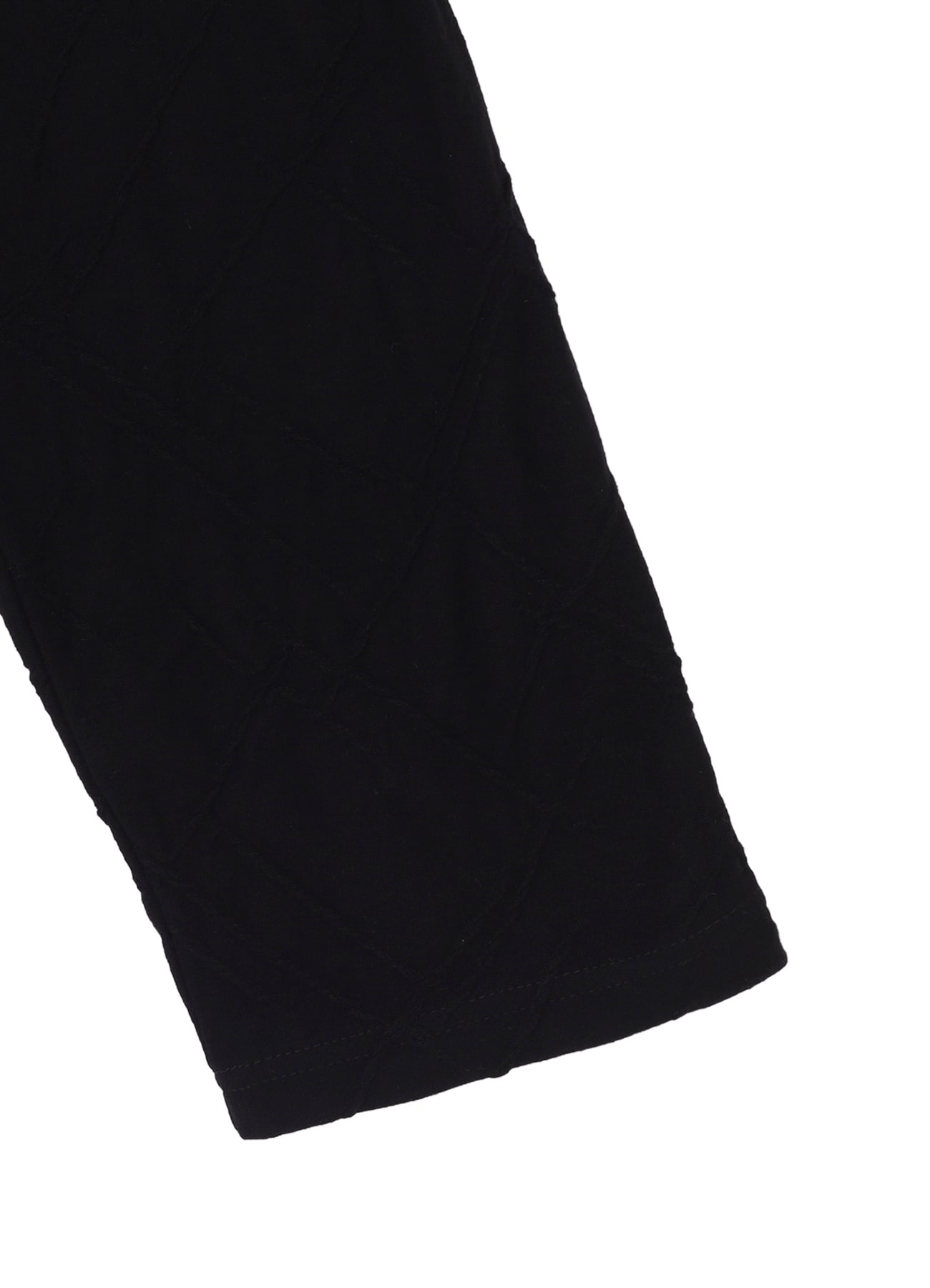 30/- TUCK JACQUARD ROUND NECK LONG SLV T