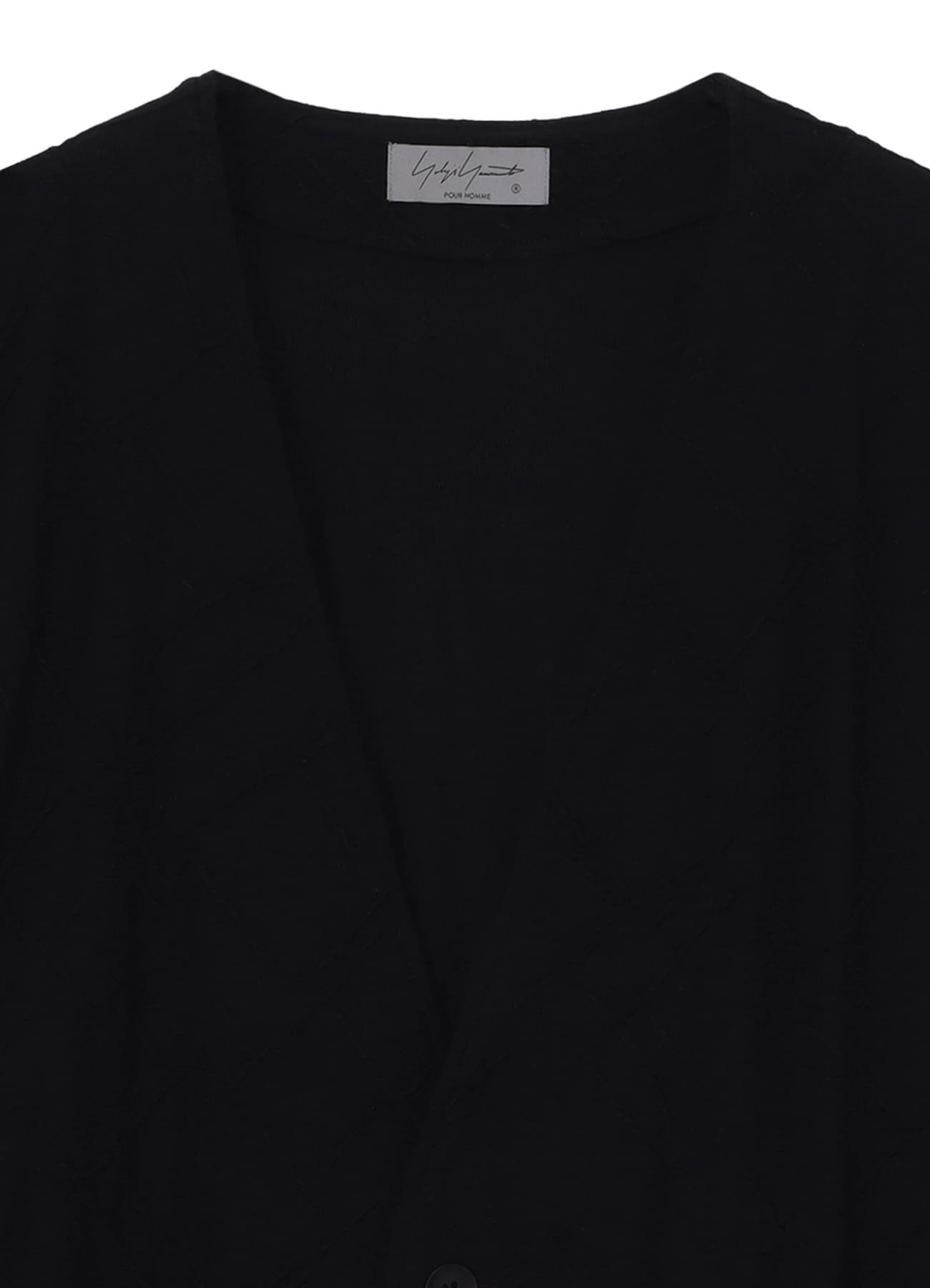 30/- TUCK JACQUARD COLLARLESS JKT