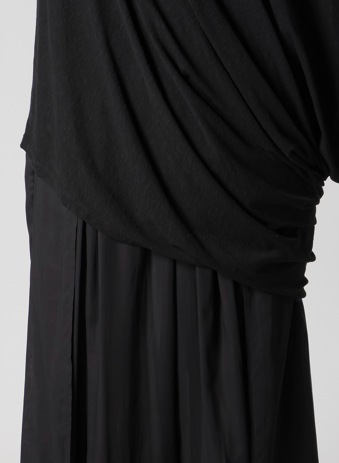 30/- ELS COTTON PS HOODED DRAPE LONG SLV T