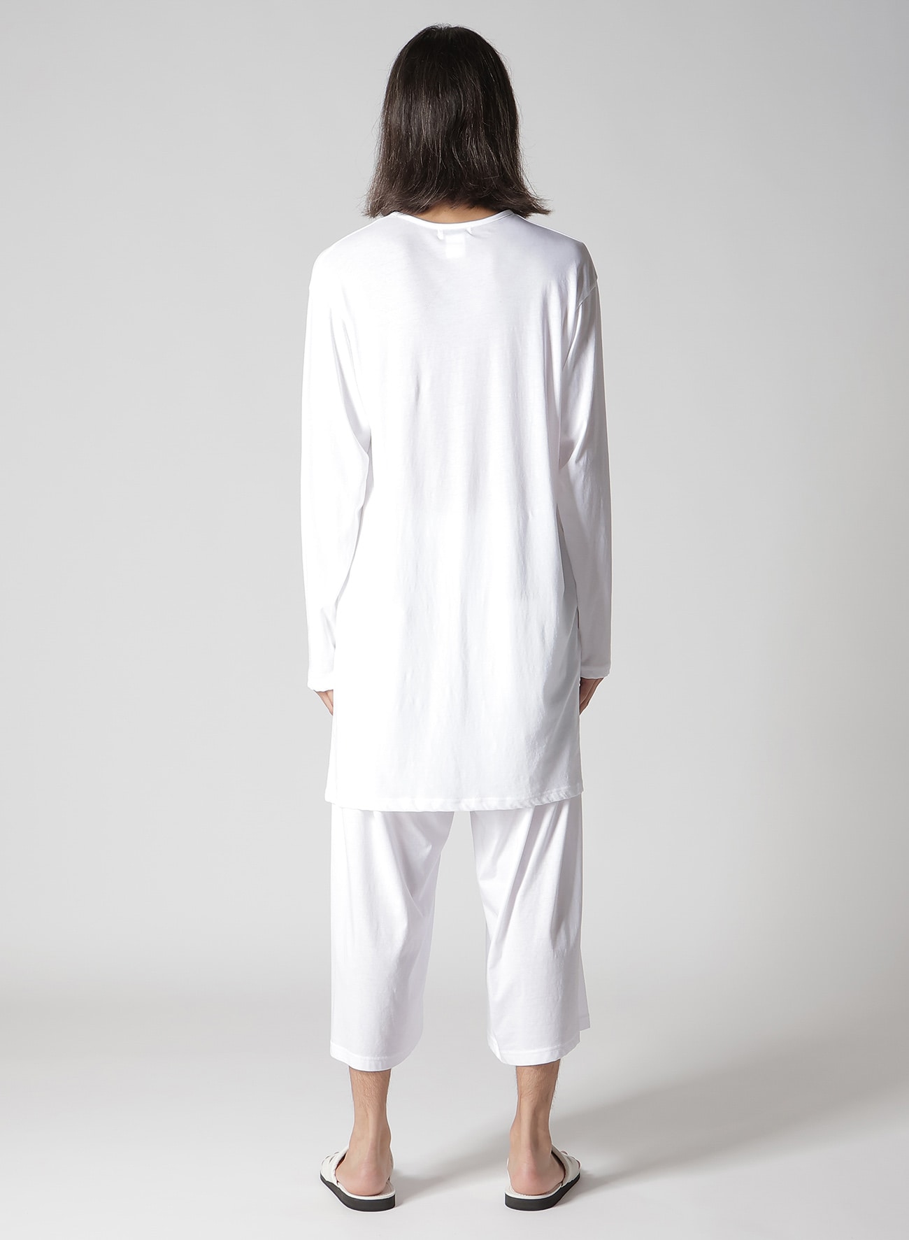 50/-SUPER HIGH TWISTED JERSEY D NECK LINE LONG SLV PT B