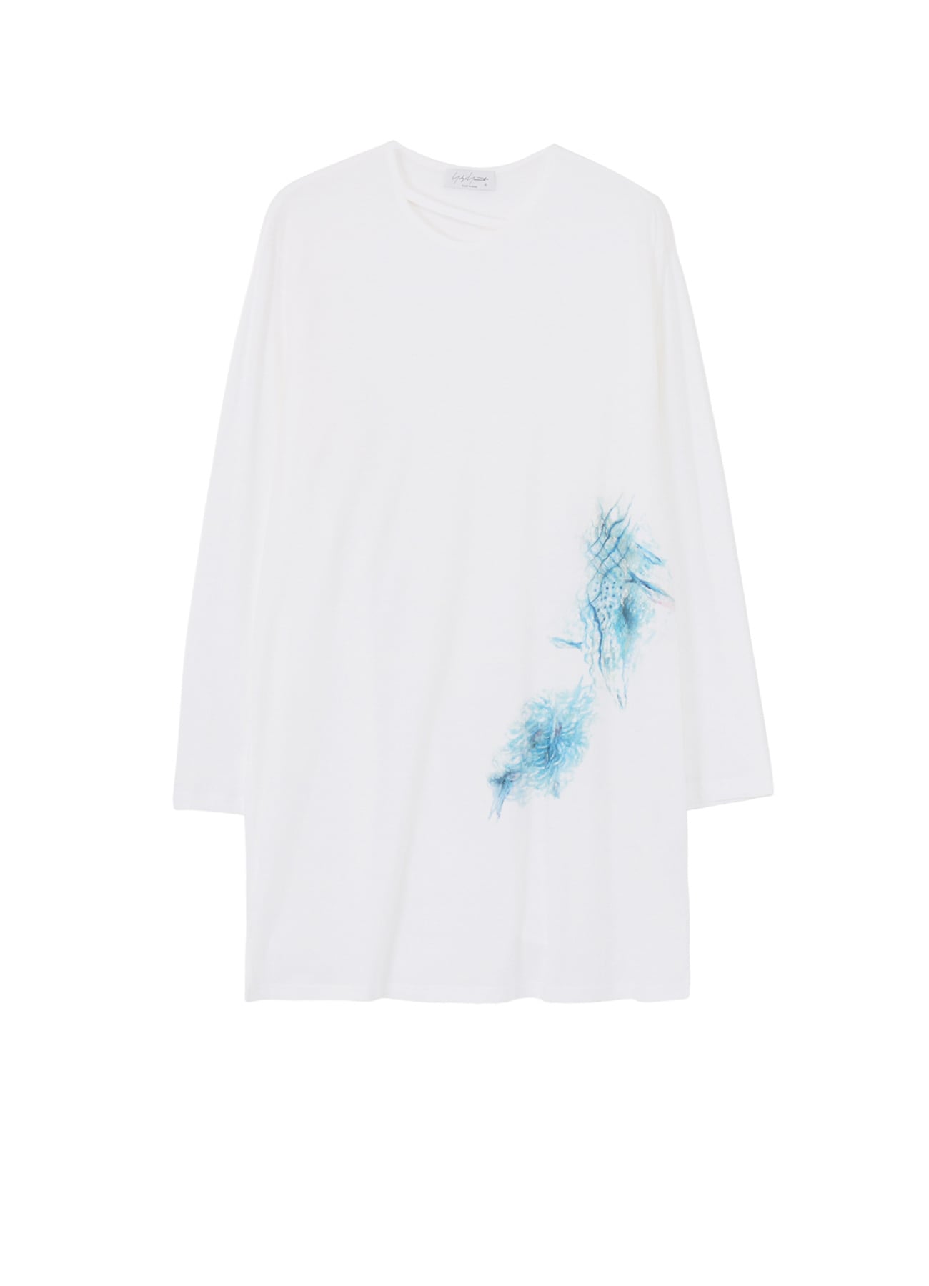 50/-SUPER HIGH TWISTED JERSEY D NECK LINE LONG SLV PT B