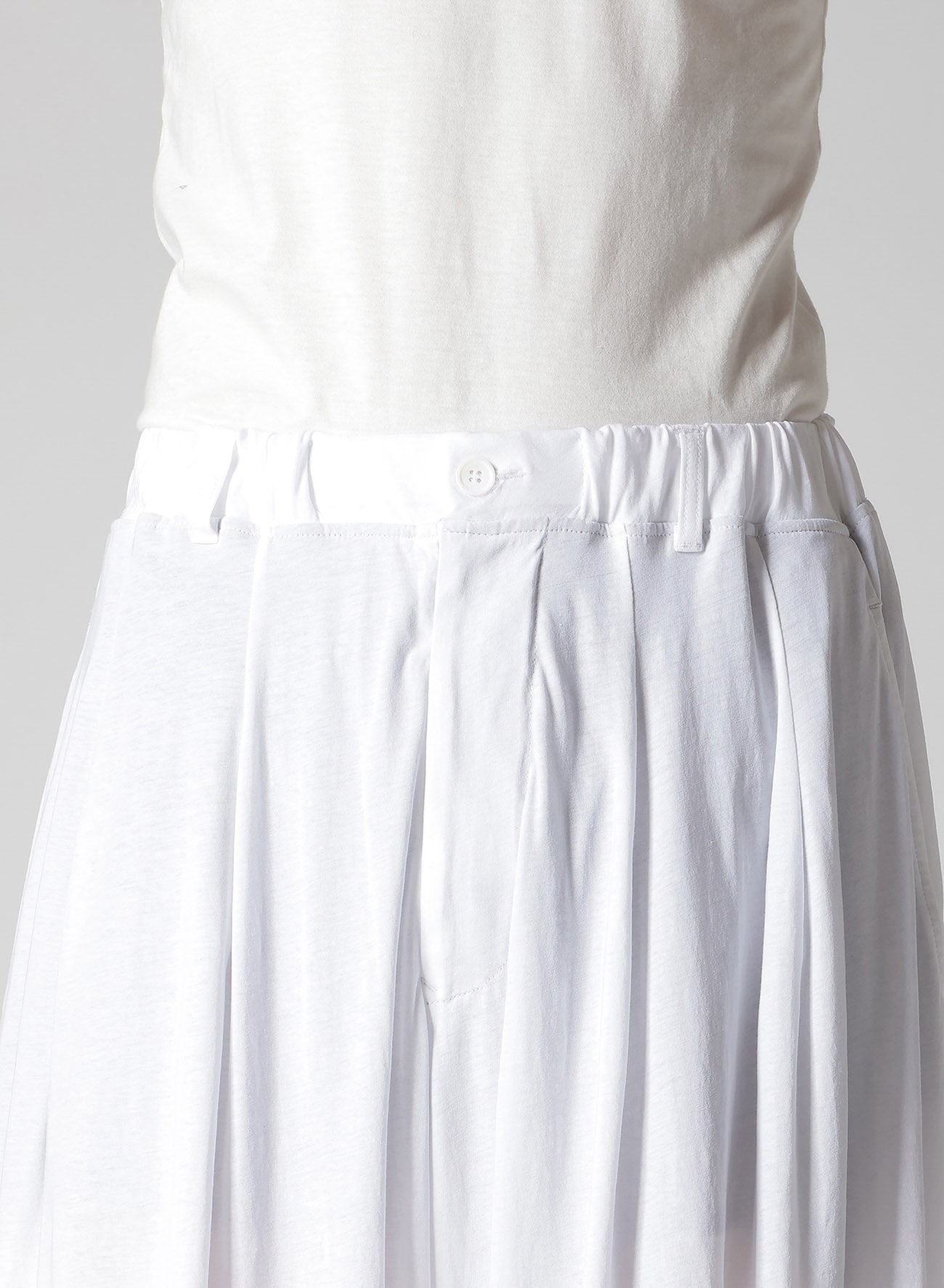 SUPER HIGH TWISTED JERSEY TUCK PANTS