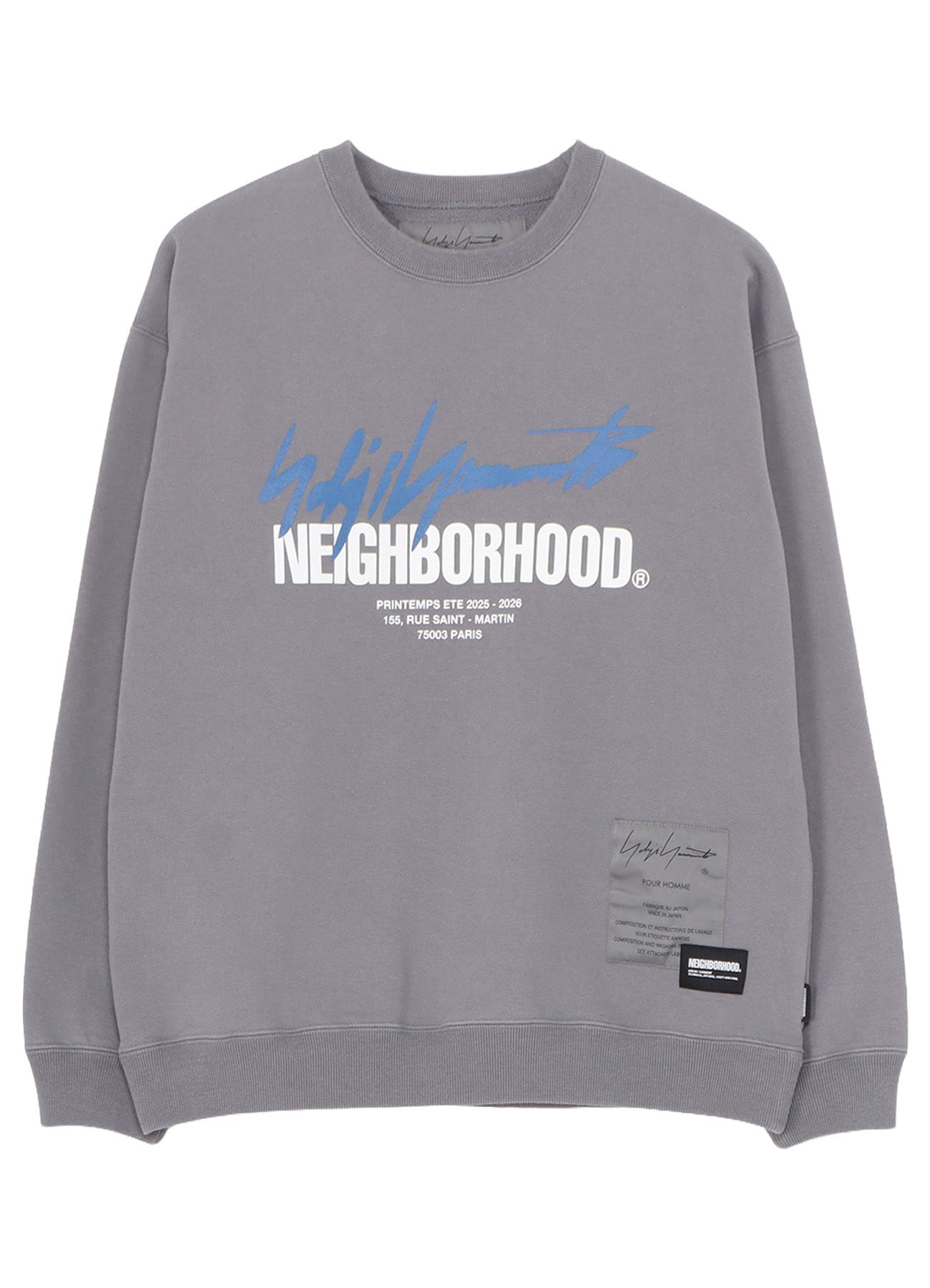 YOHJI YAMAMOTO × NH SWEAT SHIRT LS