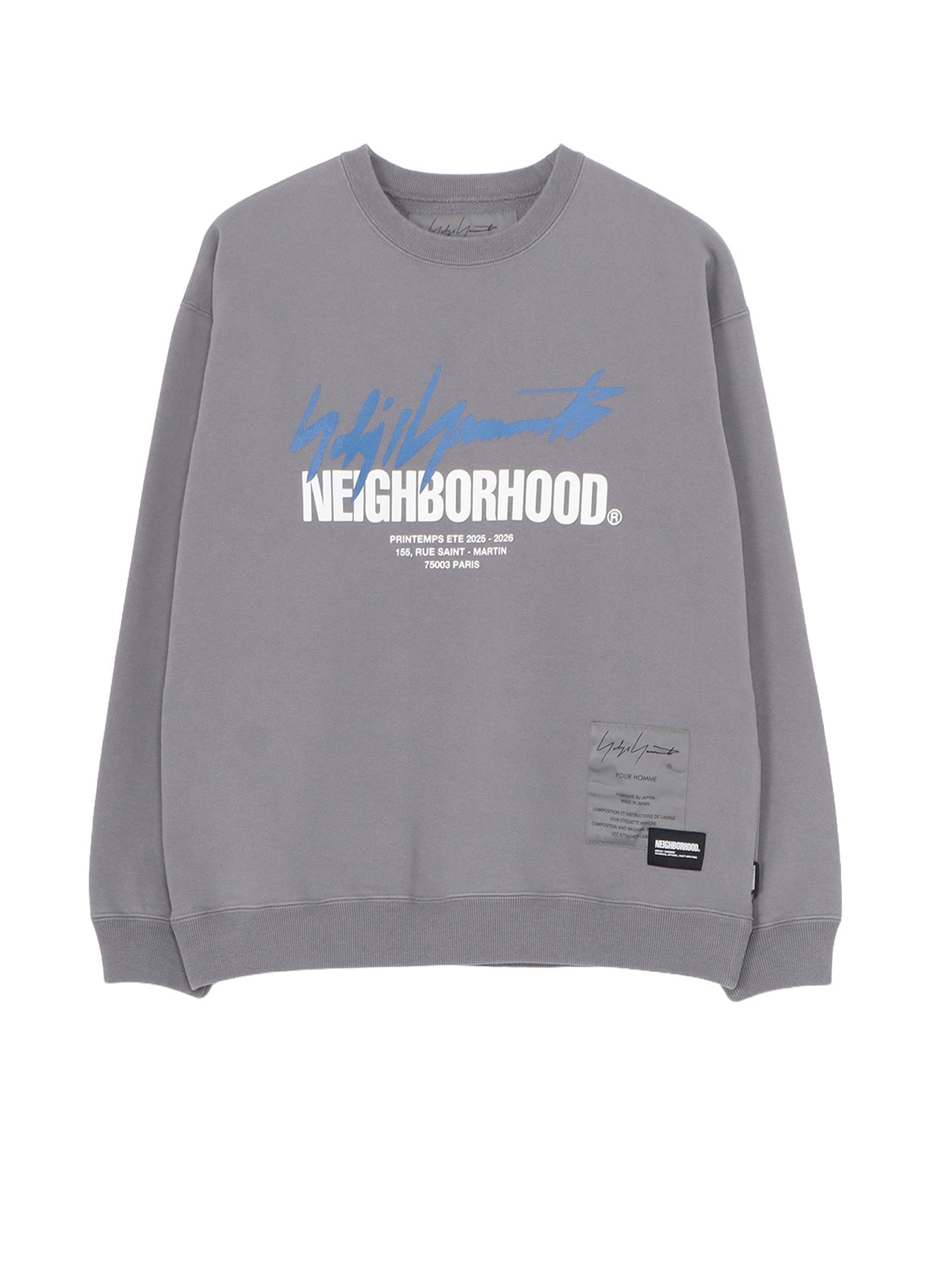 YOHJI YAMAMOTO × NH SWEAT SHIRT LS