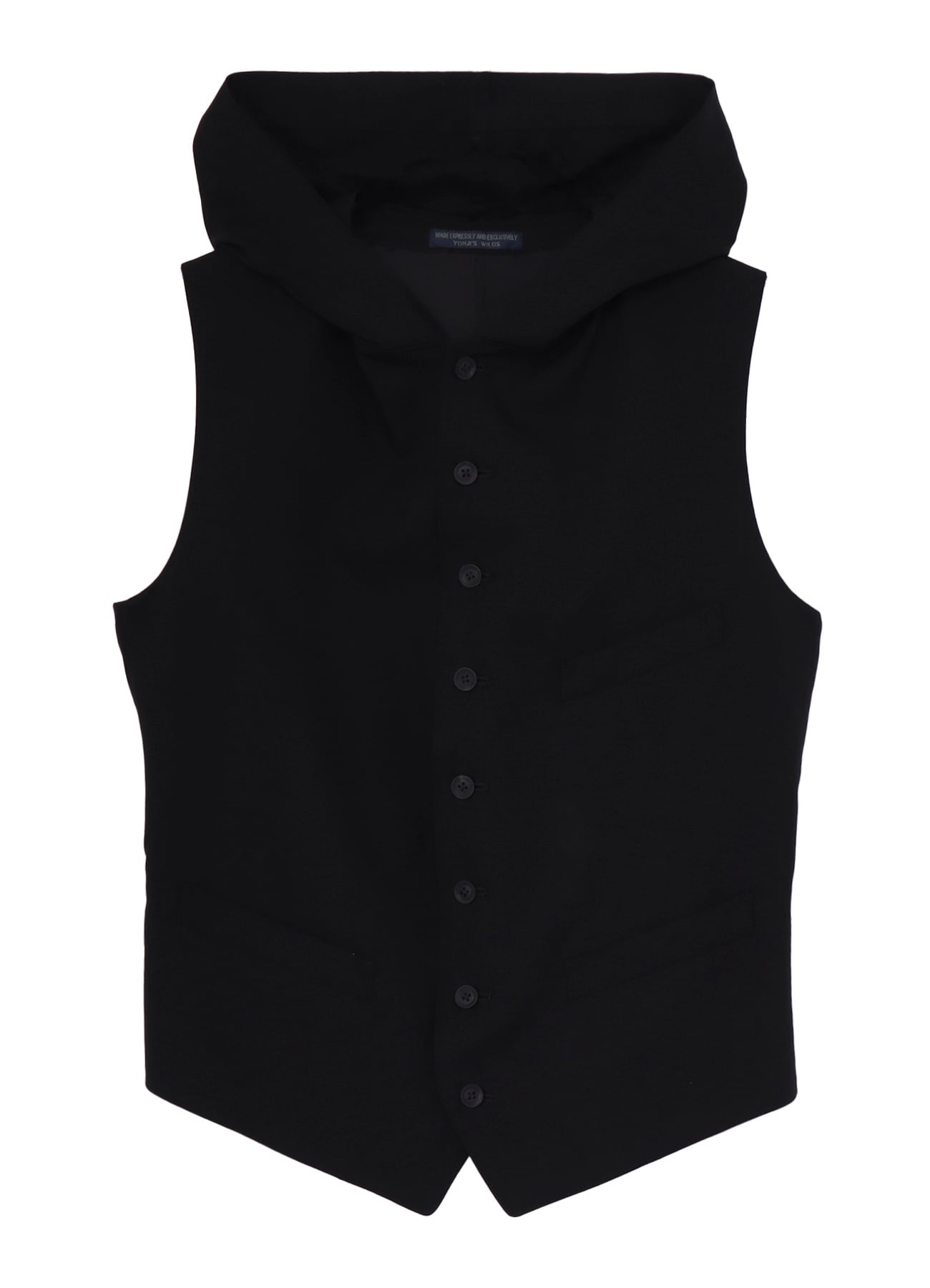 RE CELLULOSE GABARDINE HOODED VEST