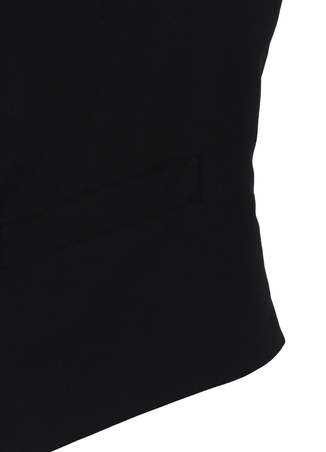 RE CELLULOSE GABARDINE HOODED VEST