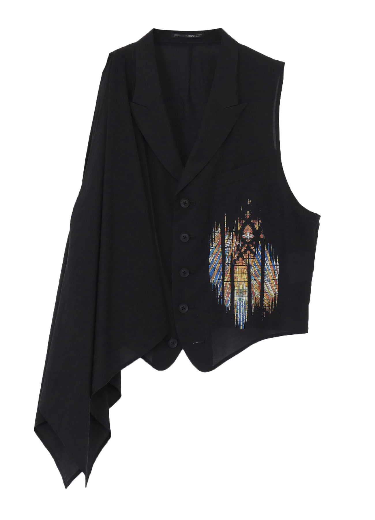 RY/ NY/ CU LAWN ASYMMETRIC CAPE VEST