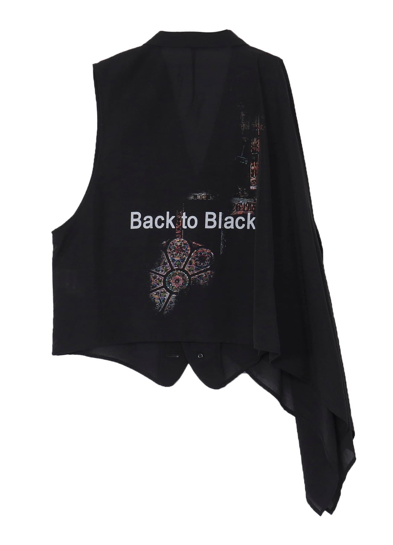 RY/ NY/ CU LAWN ASYMMETRIC CAPE VEST