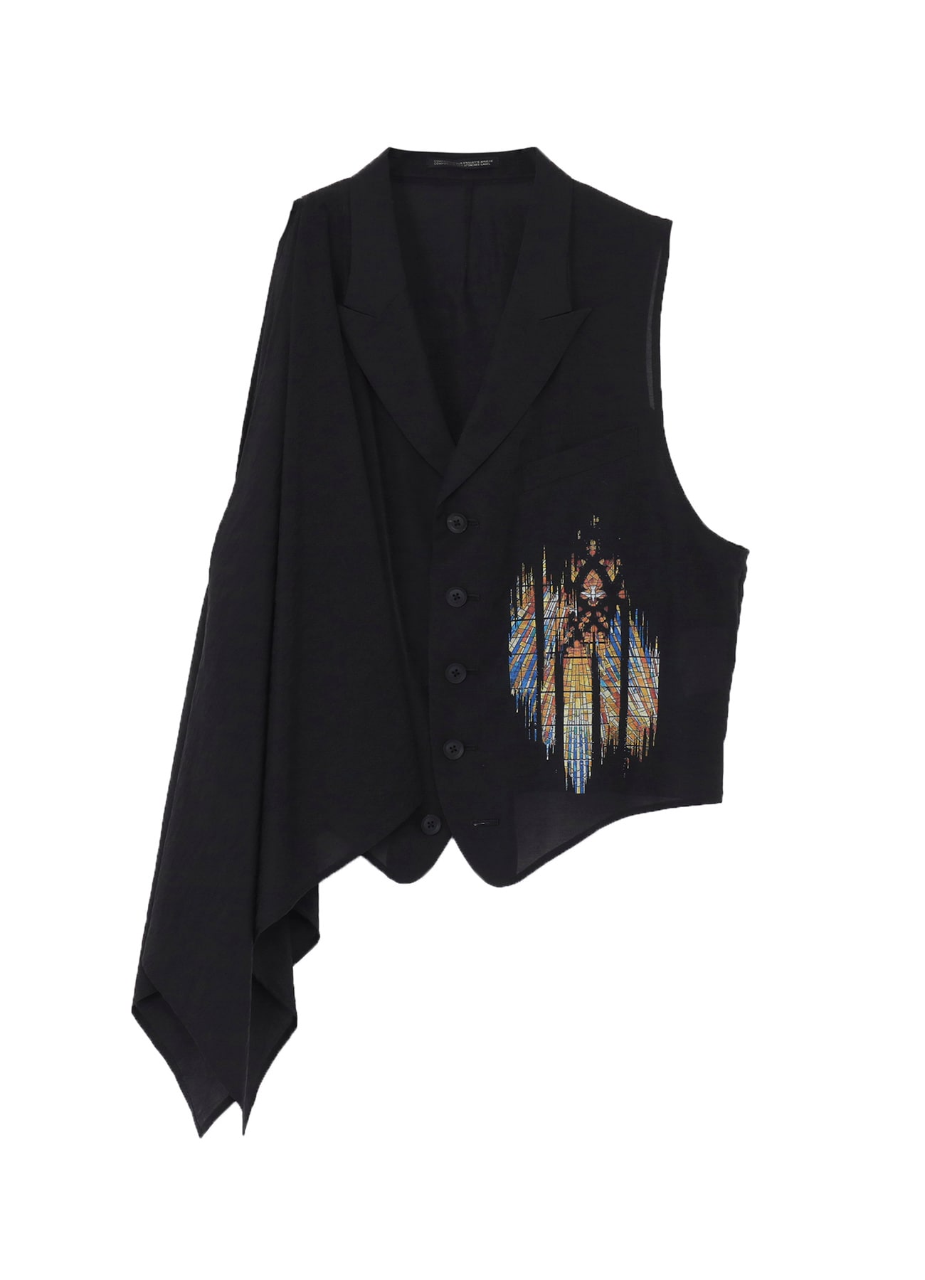 RY/ NY/ CU LAWN ASYMMETRIC CAPE VEST