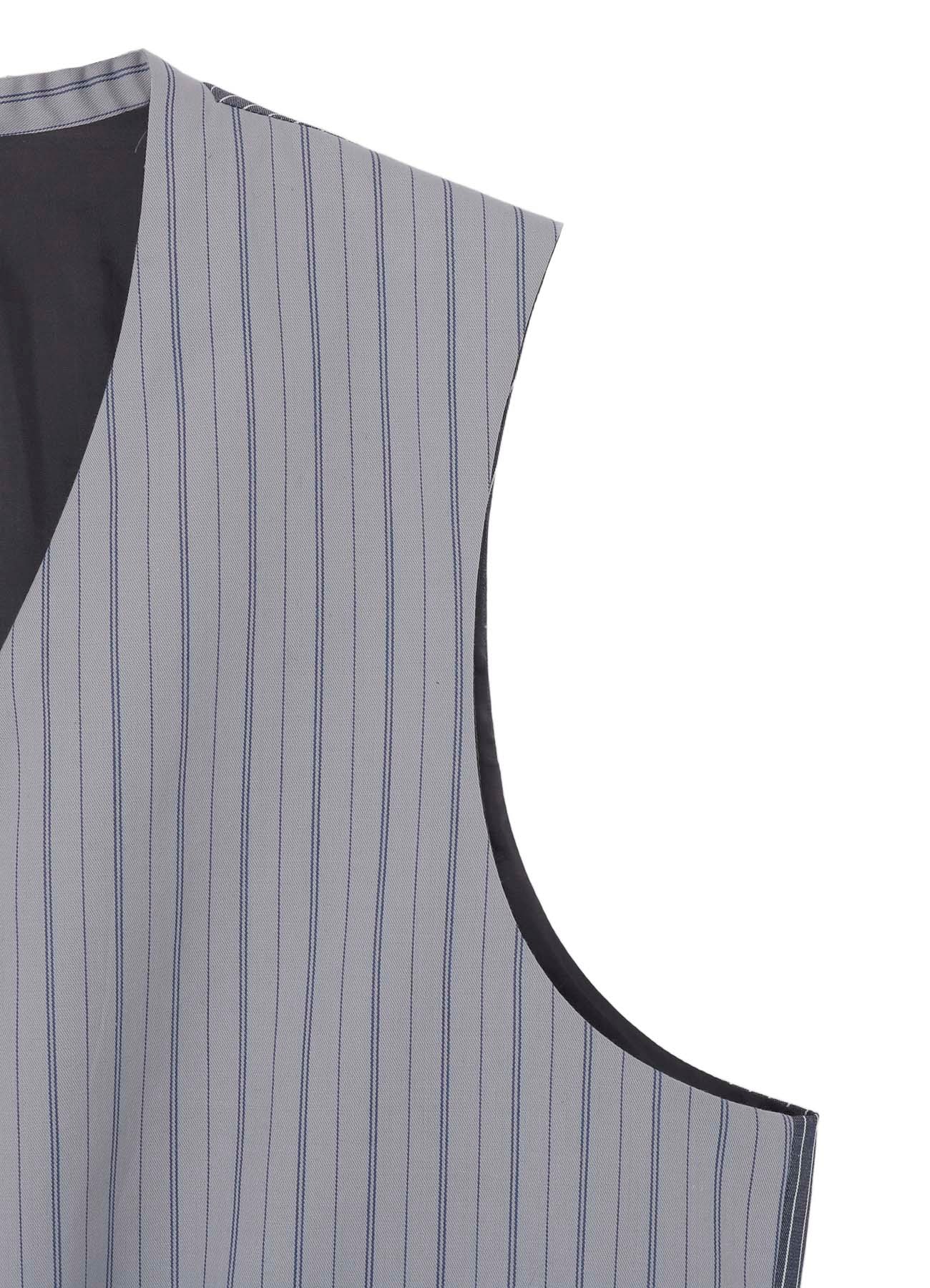 <PIECE UNIQUE>MESSAGE PRINTED STRIPE VEST