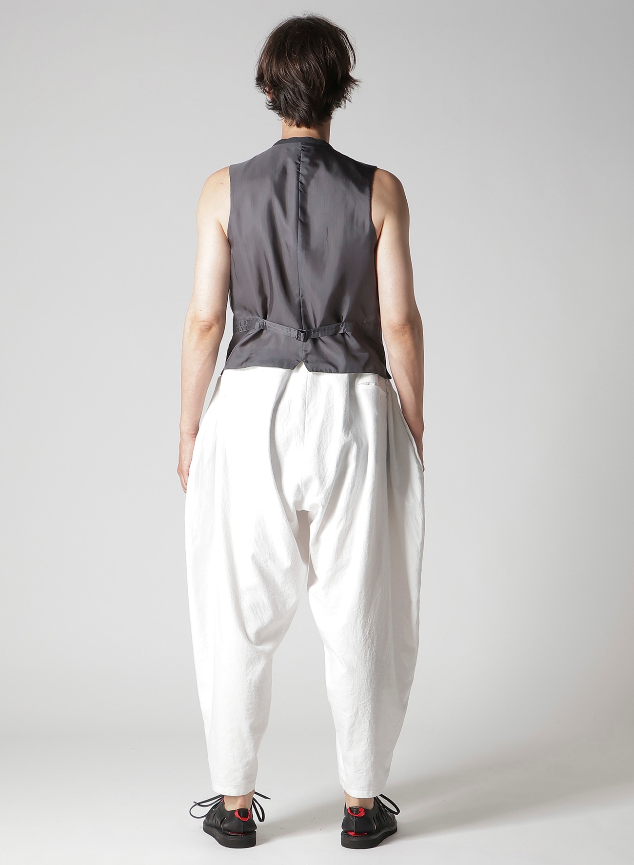 PIGMENT DYED STRIPE COTTON VEST