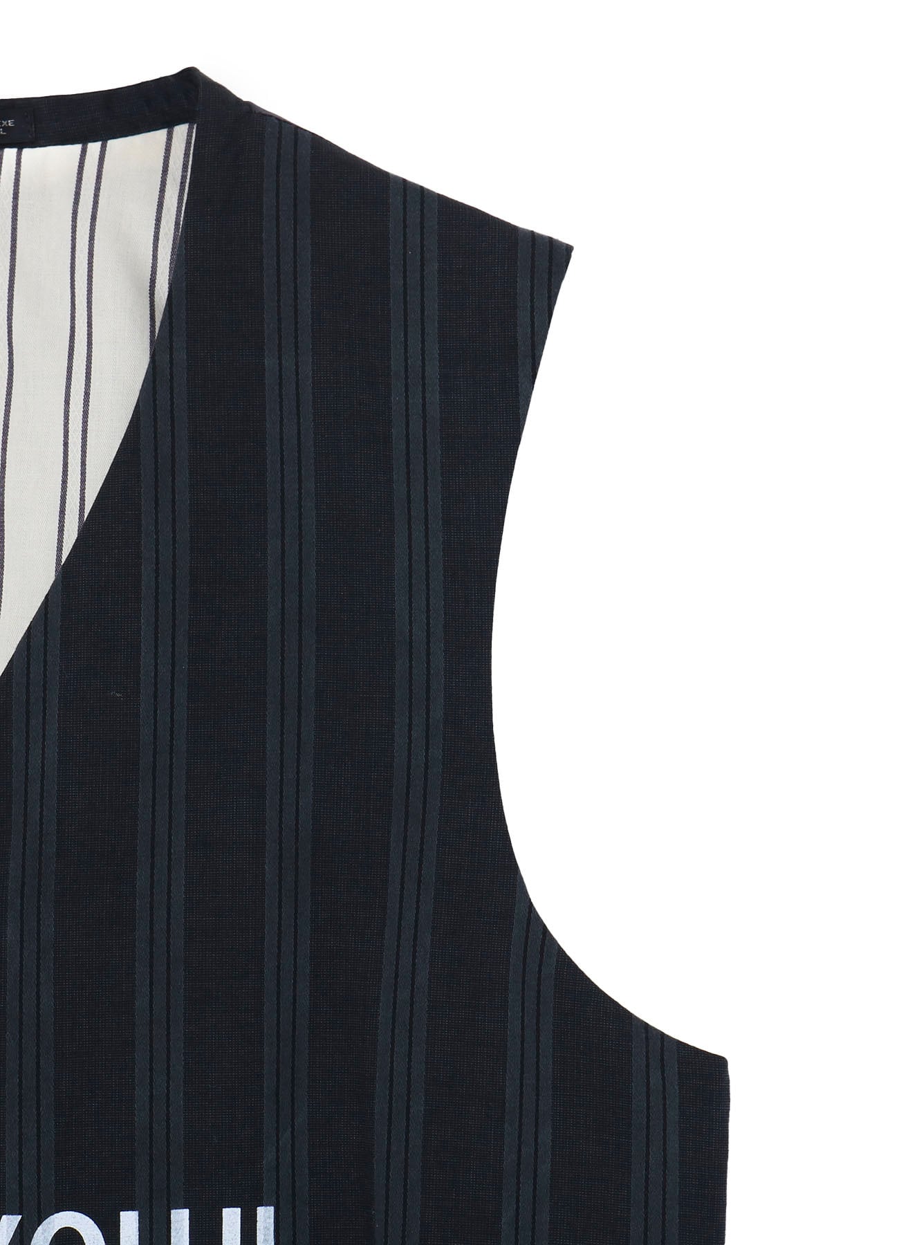 PIGMENT DYED STRIPE COTTON VEST