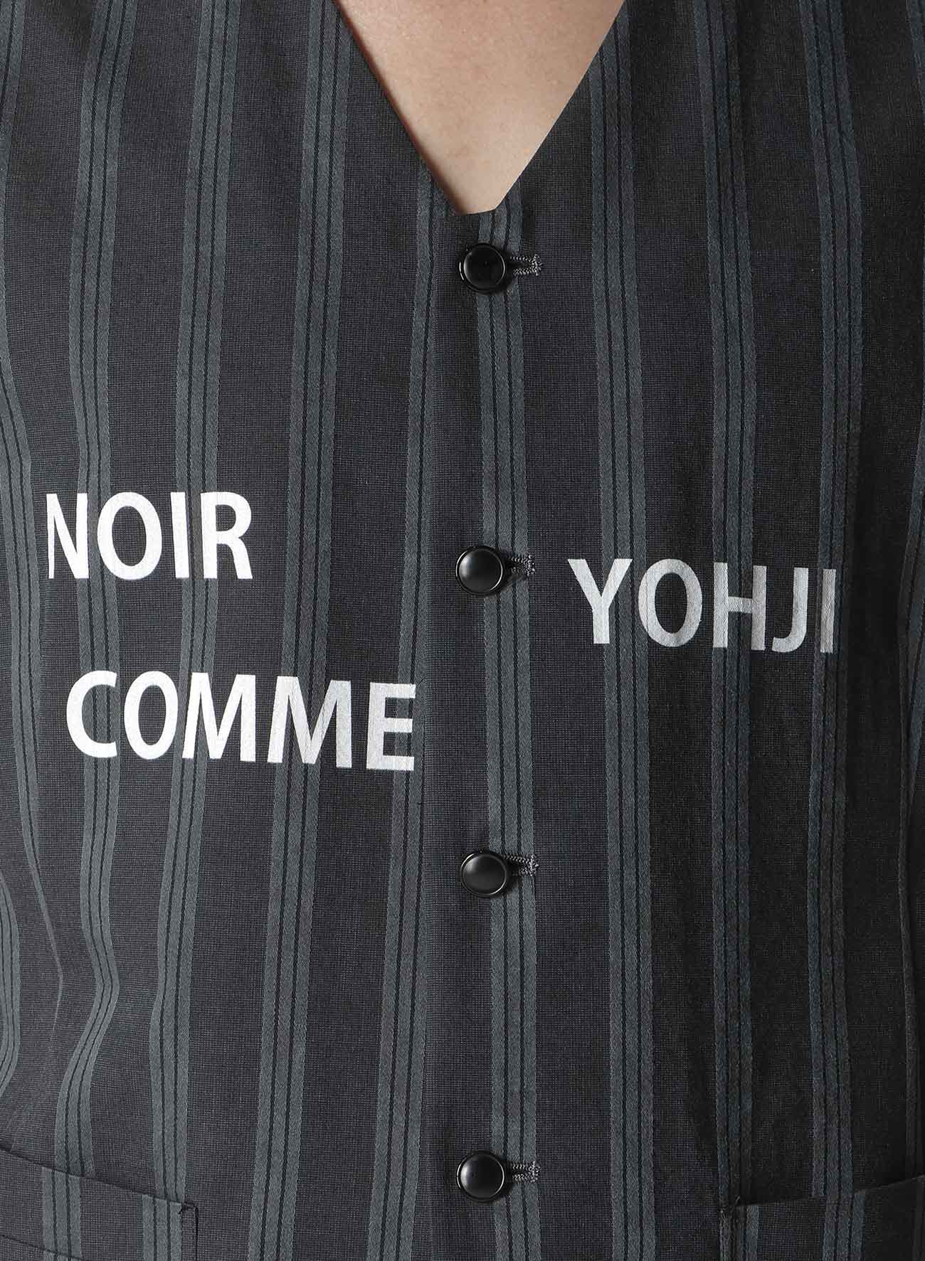 PIGMENT DYED STRIPE COTTON VEST