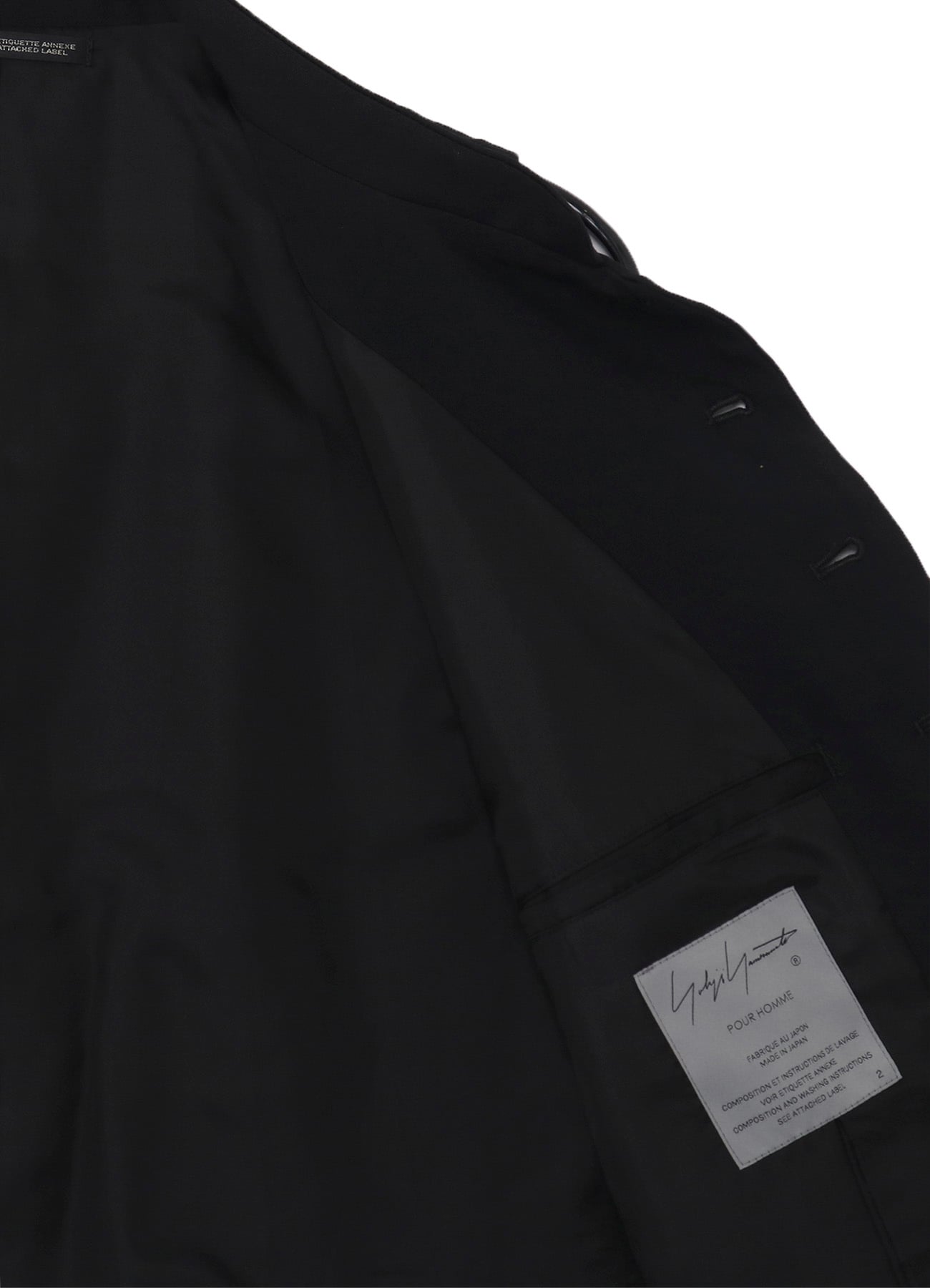 WOOL GABARDINE STAND COLLAR VEST