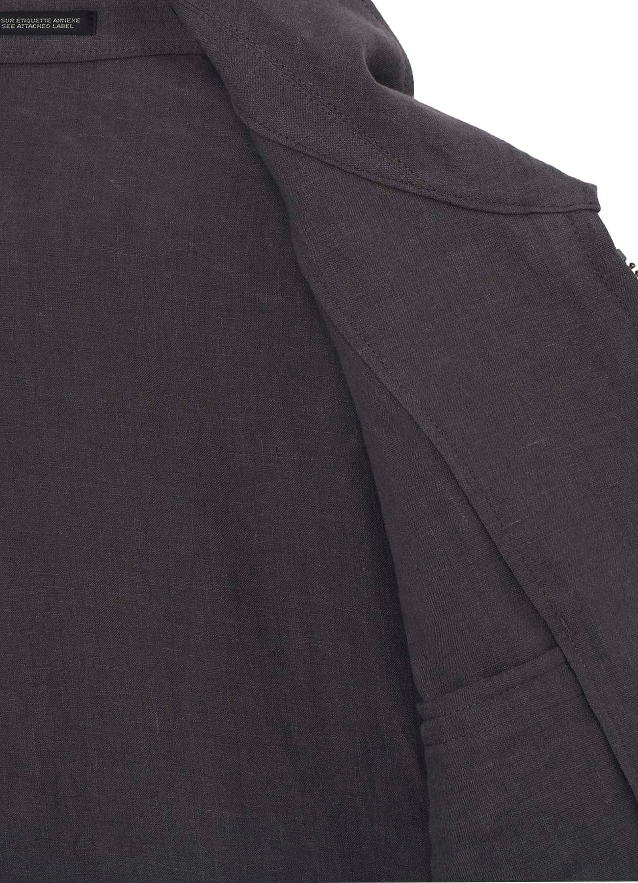 LINEN CLOTH ZIPPER BLOUSON