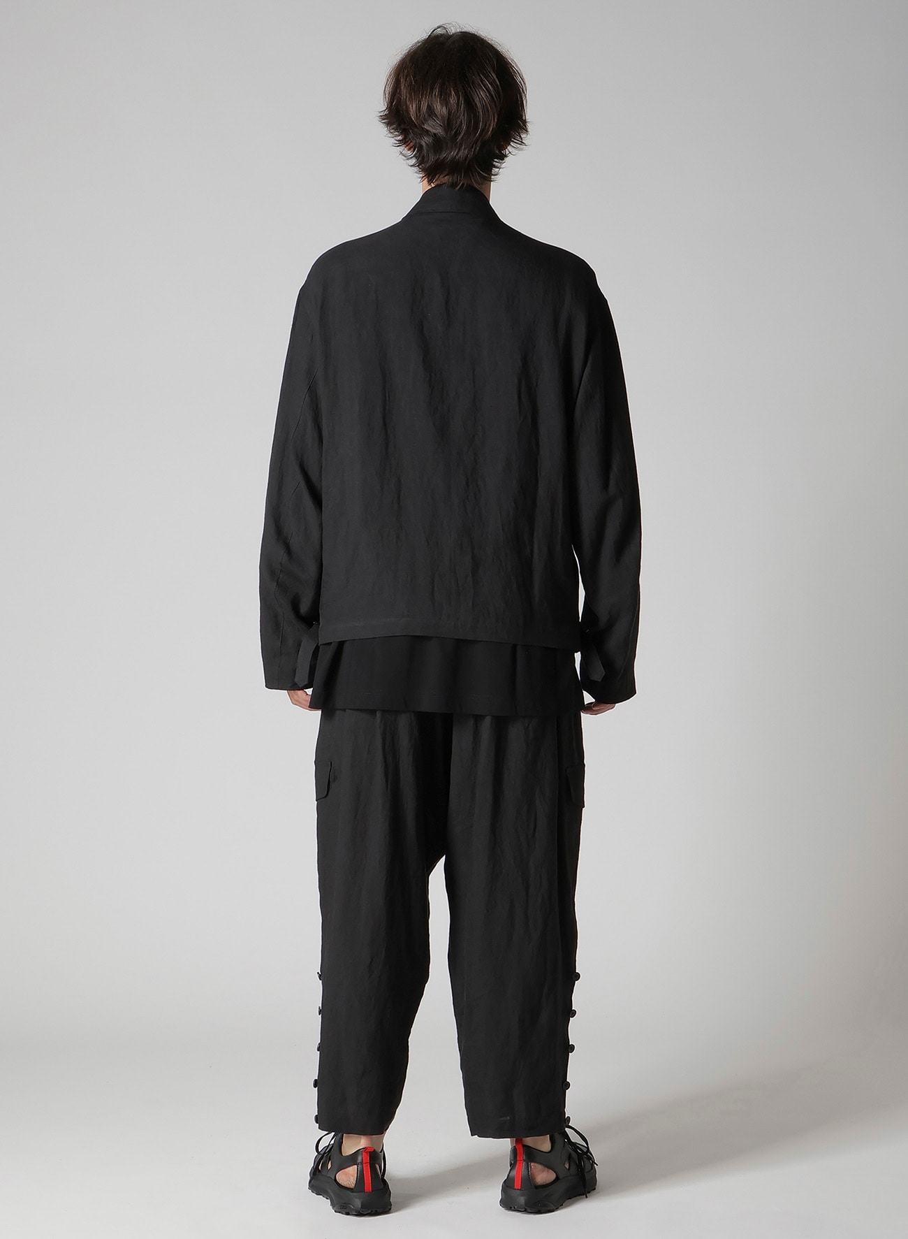 LINEN CLOTH ZIPPER BLOUSON