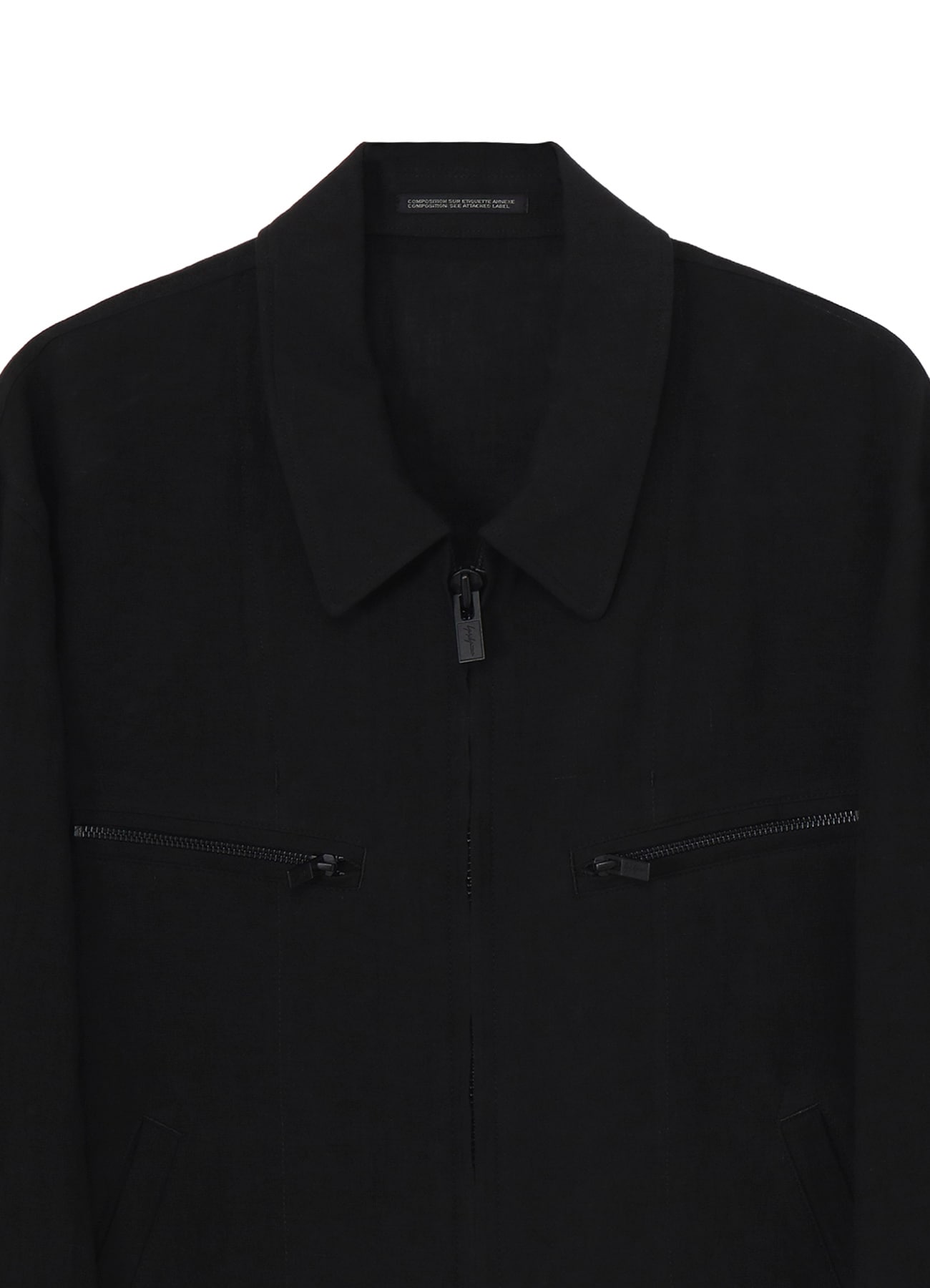 LINEN CLOTH ZIPPER BLOUSON