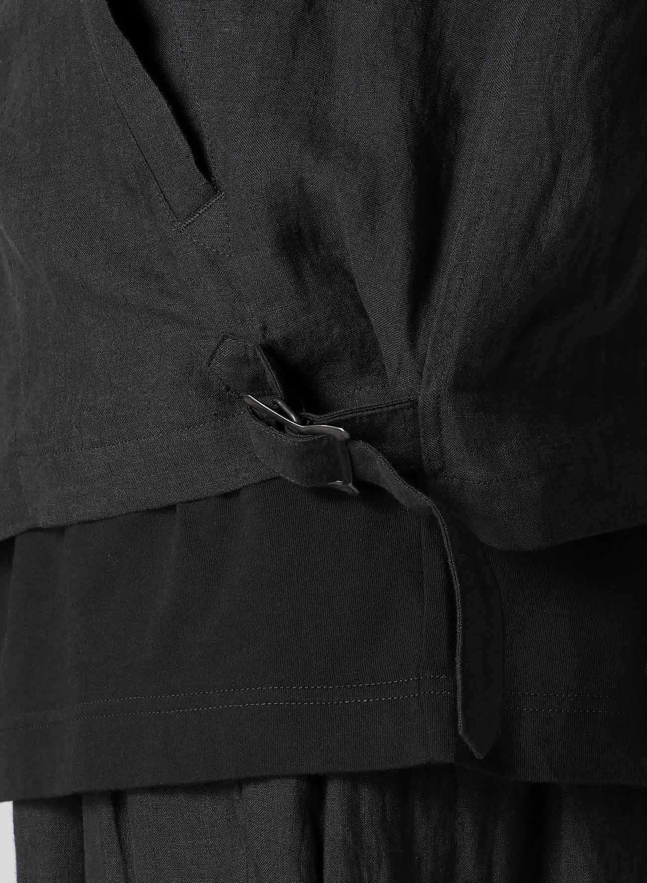 LINEN CLOTH ZIPPER BLOUSON