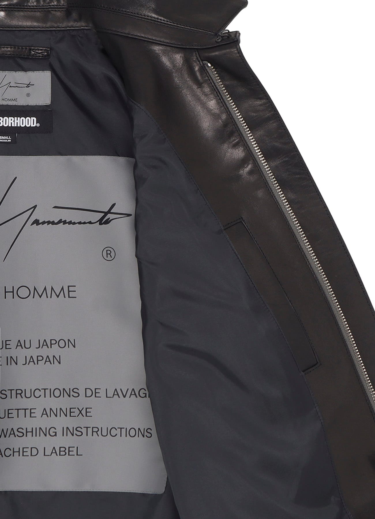 YOHJI YAMAMOTO × NH LEATHER JACKET