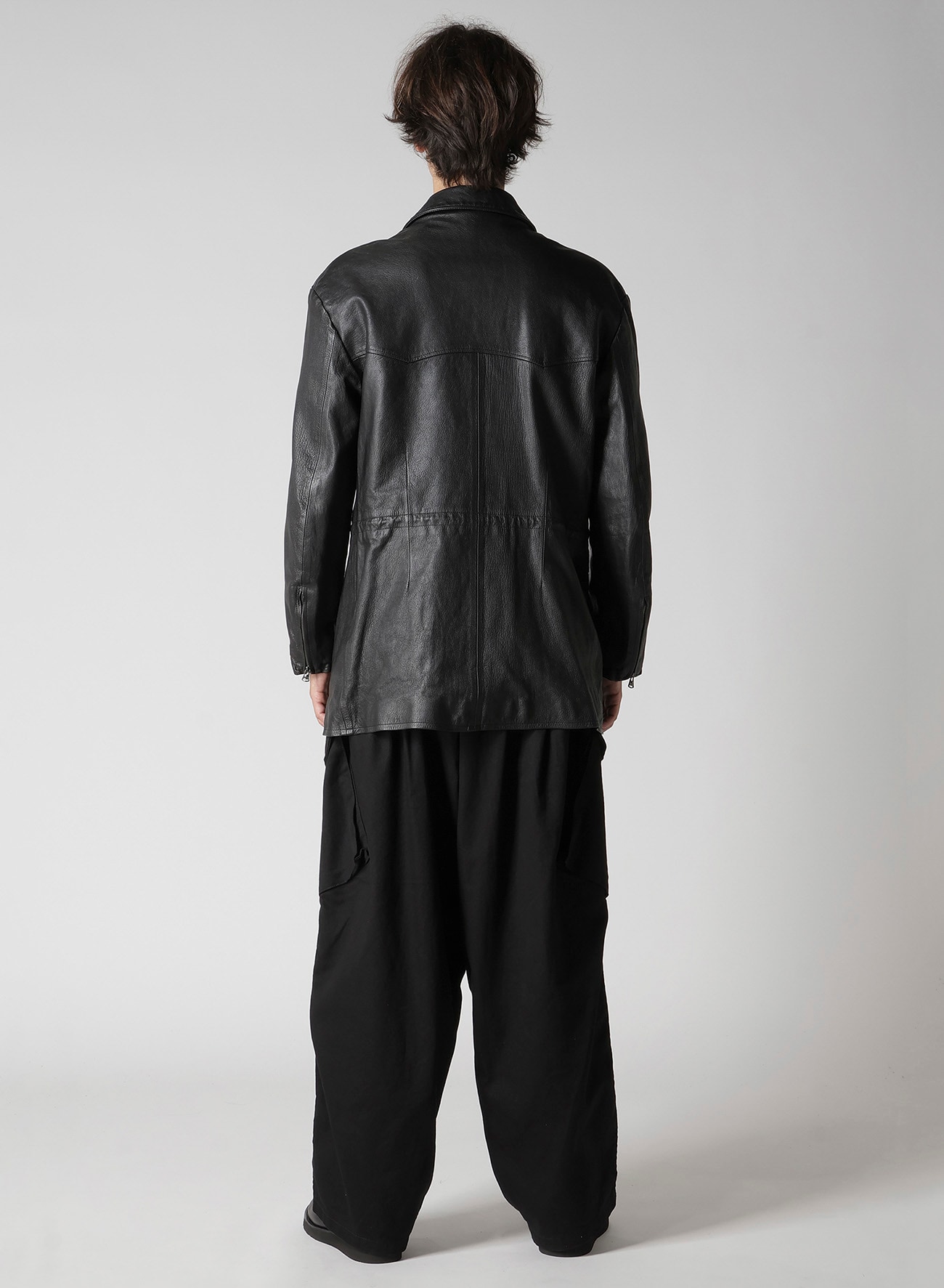 BL GOAT TANNIN WAIST STRING BLOUSON