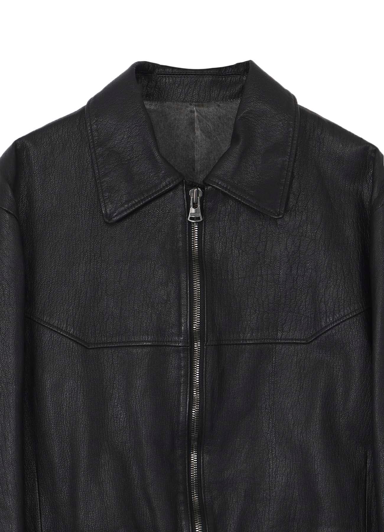 BL GOAT TANNIN WAIST STRING BLOUSON