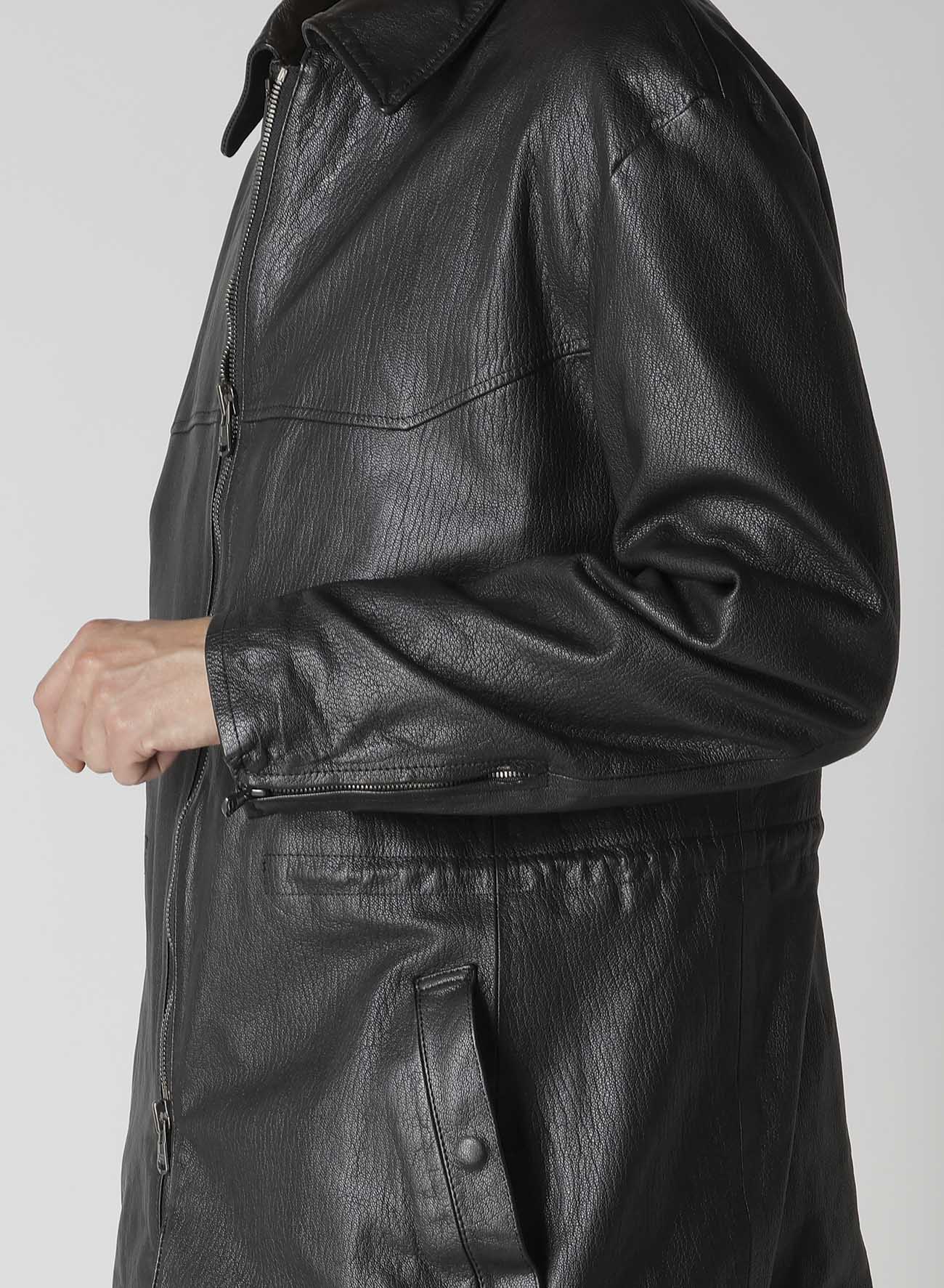 BL GOAT TANNIN WAIST STRING BLOUSON
