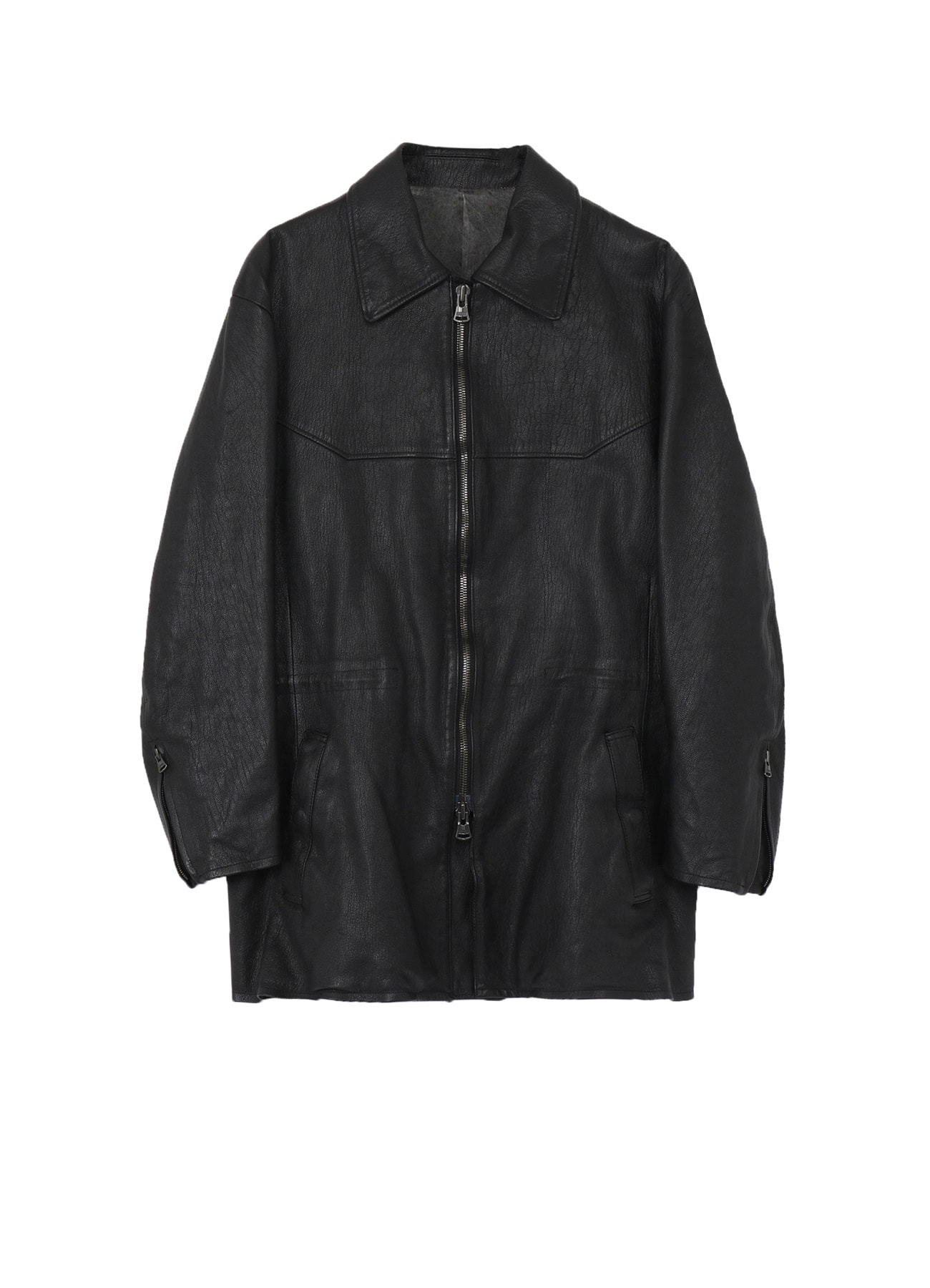 BL GOAT TANNIN WAIST STRING BLOUSON