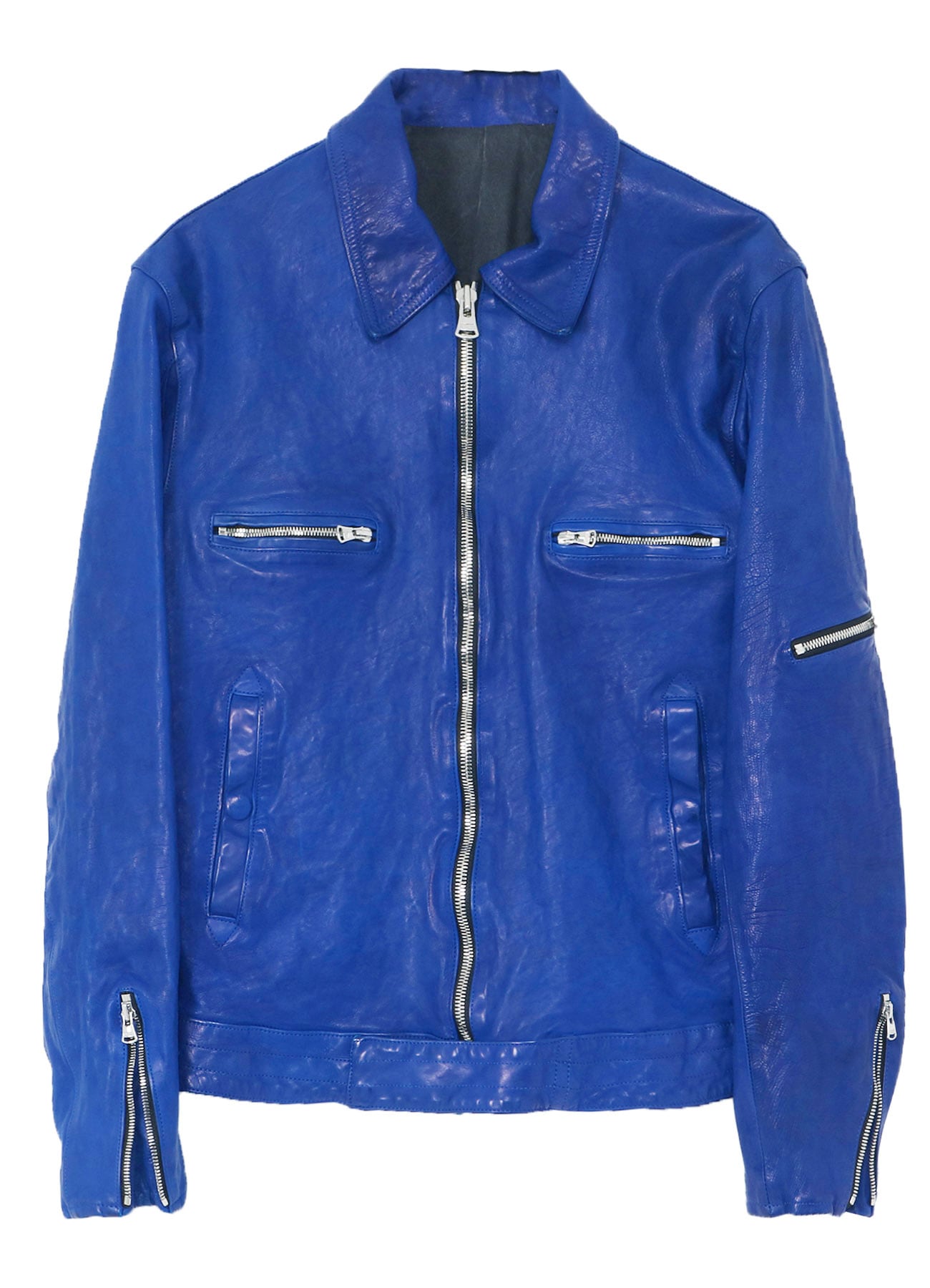 BL/ JAPAN CALF SKIN GARMENT DYED SINGLE RIDERS