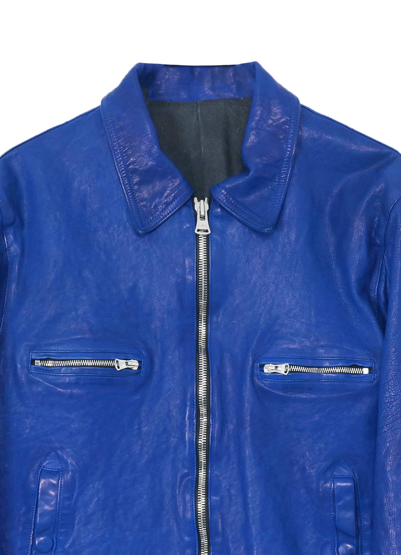 BL/ JAPAN CALF SKIN GARMENT DYED SINGLE RIDERS